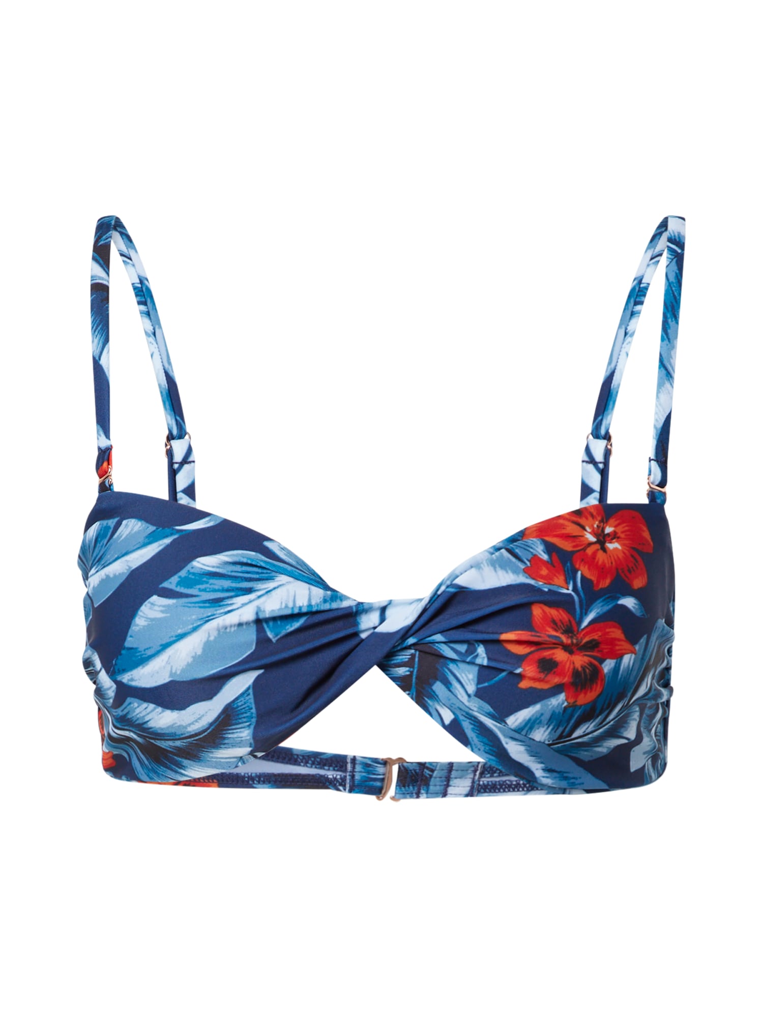 Superdry Bikini zgornji del  modra / svetlo modra / rdeča