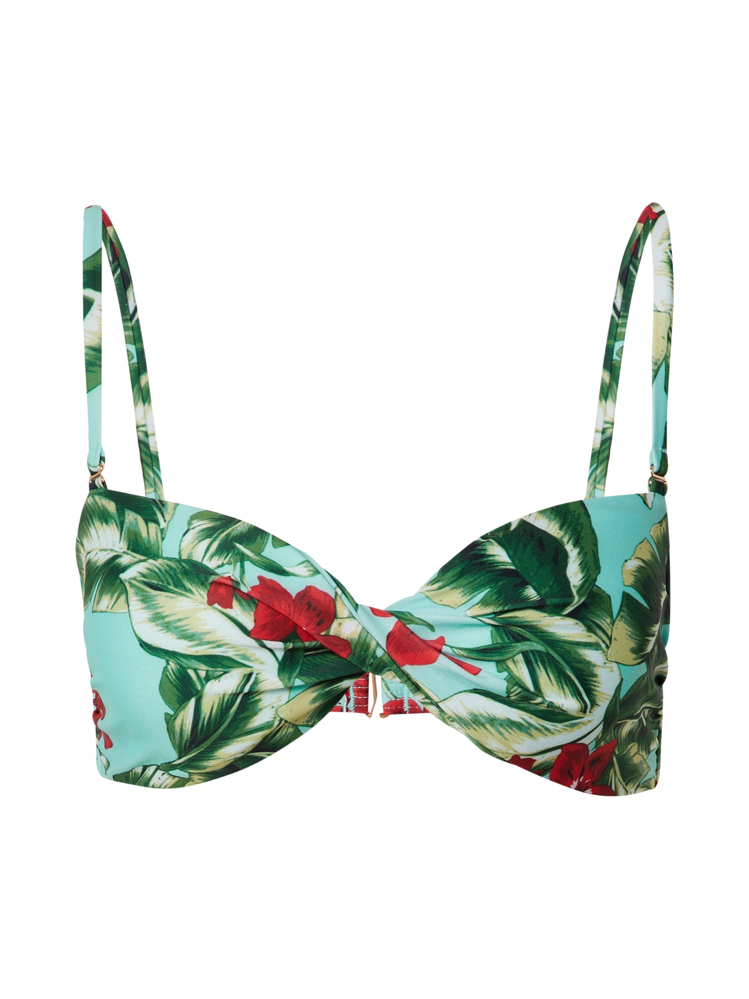Superdry Bikini zgornji del  turkizna / jabolko / temno zelena / rdeča