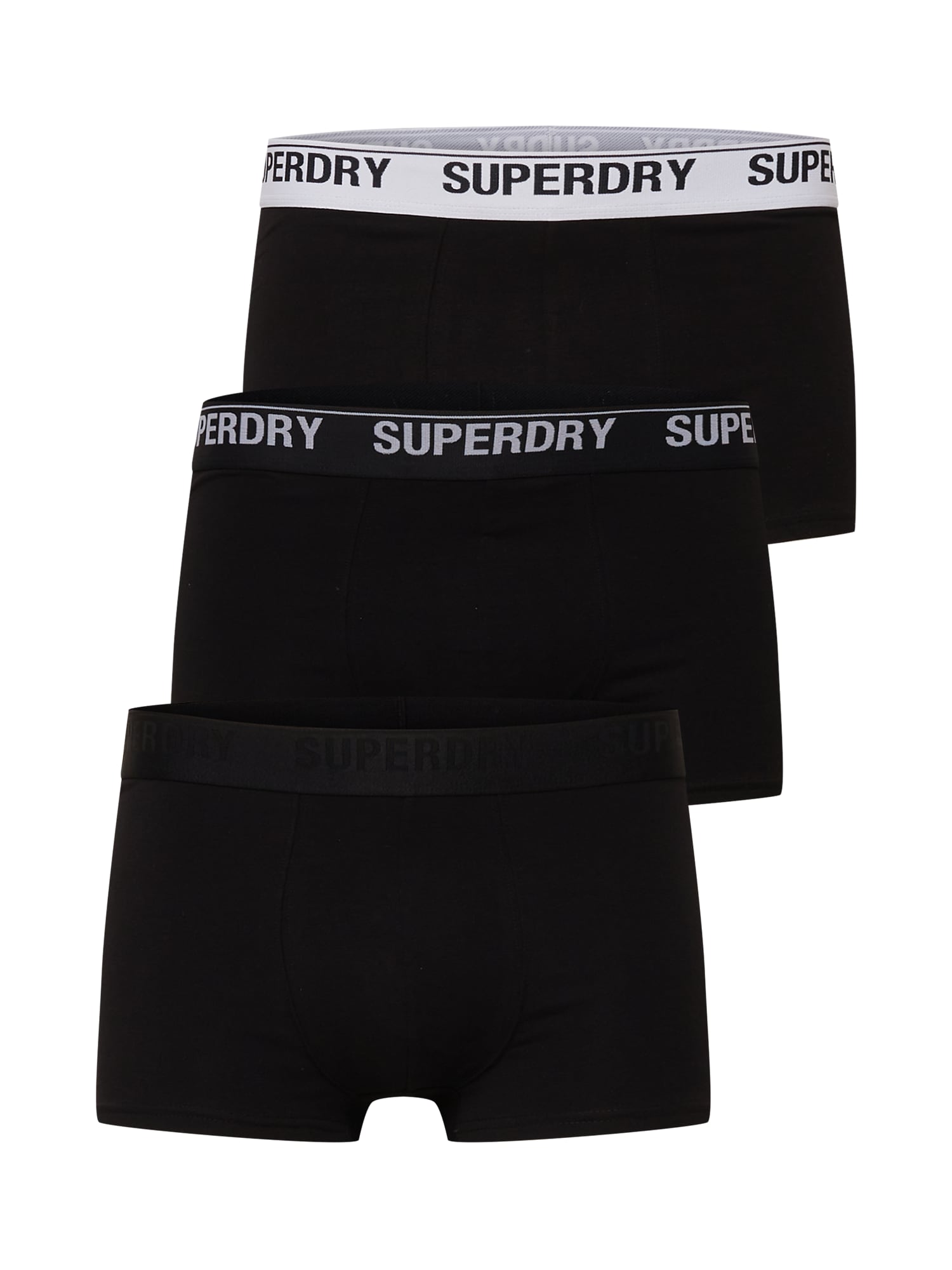 Superdry Boksarice  črna / bela