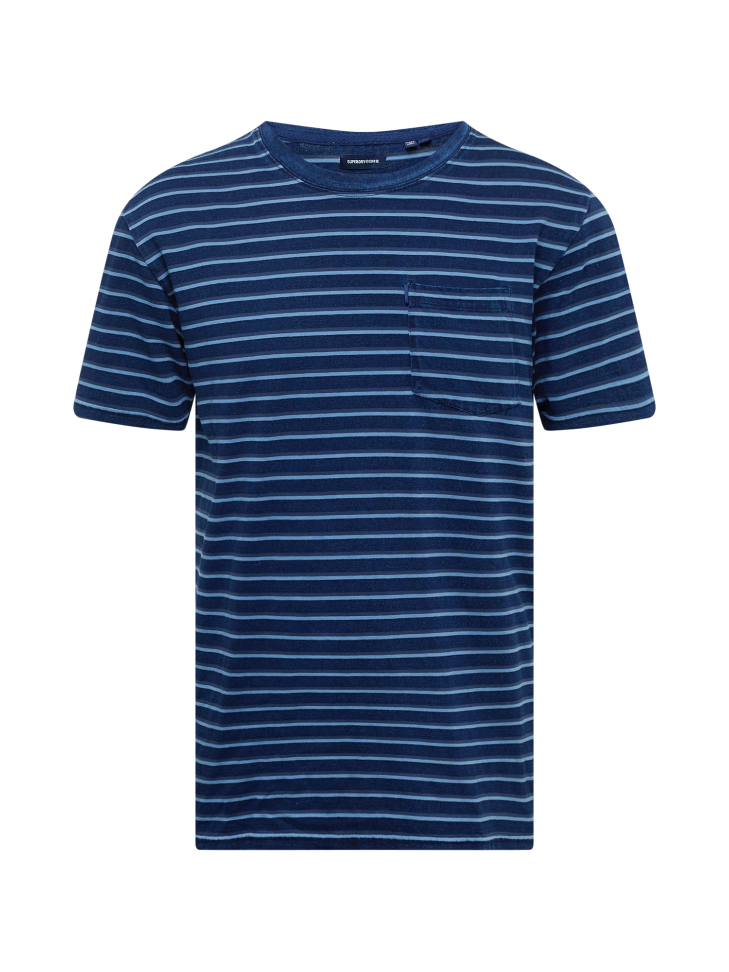 Superdry Majica  nebeško modra / temno modra