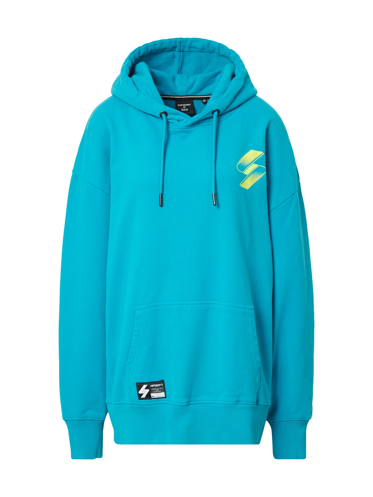 Superdry Majica  petrol / svetlo zelena