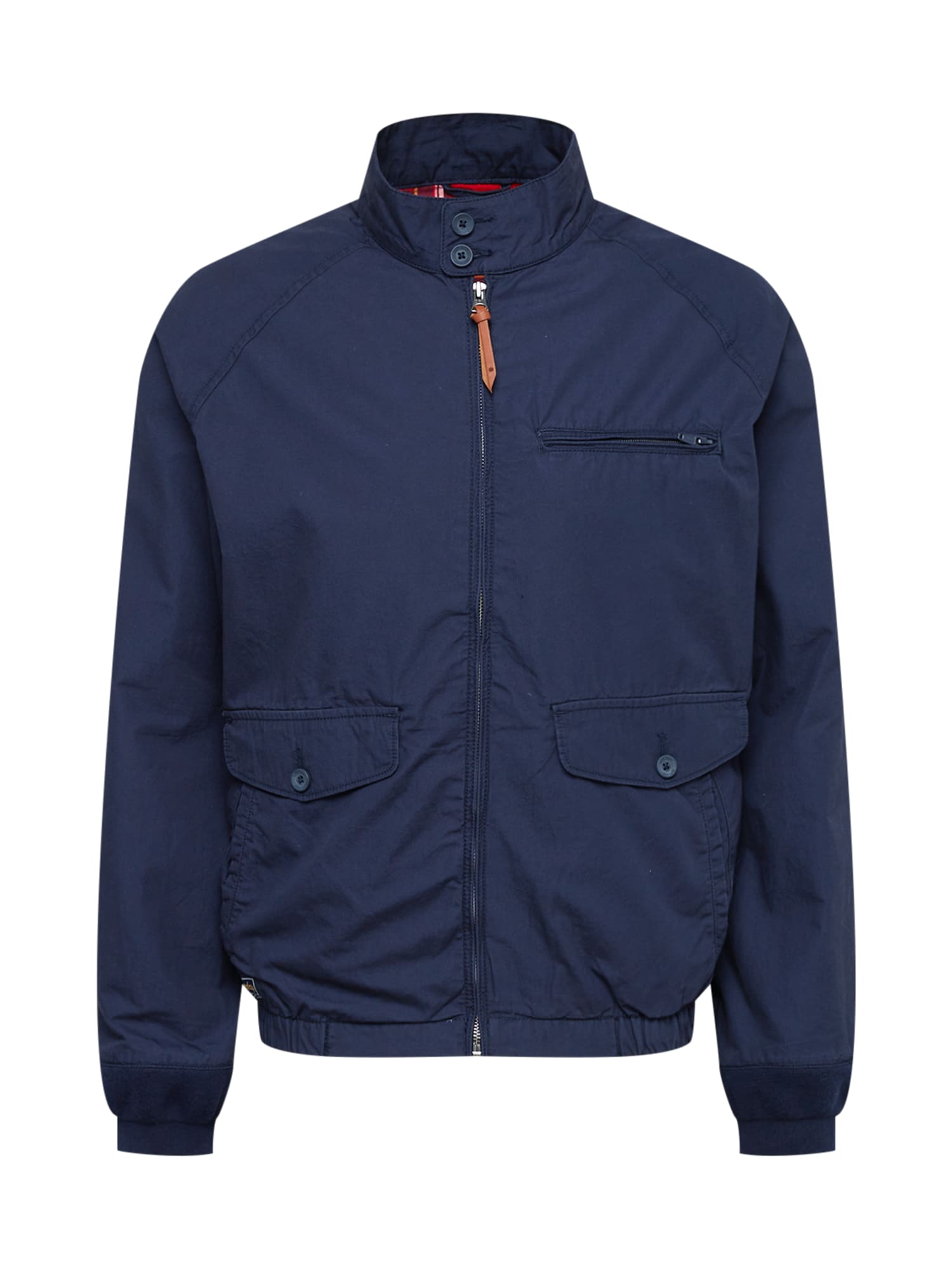 Superdry Prehodna jakna 'Collegiate Harrington'  marine / konjak