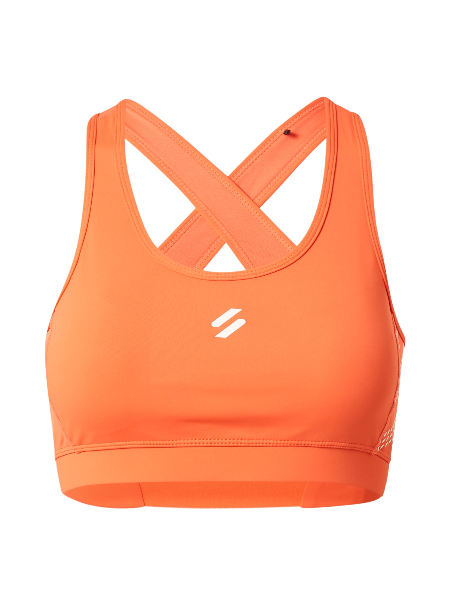 Superdry Športni nederček  svetlo oranžna / bela