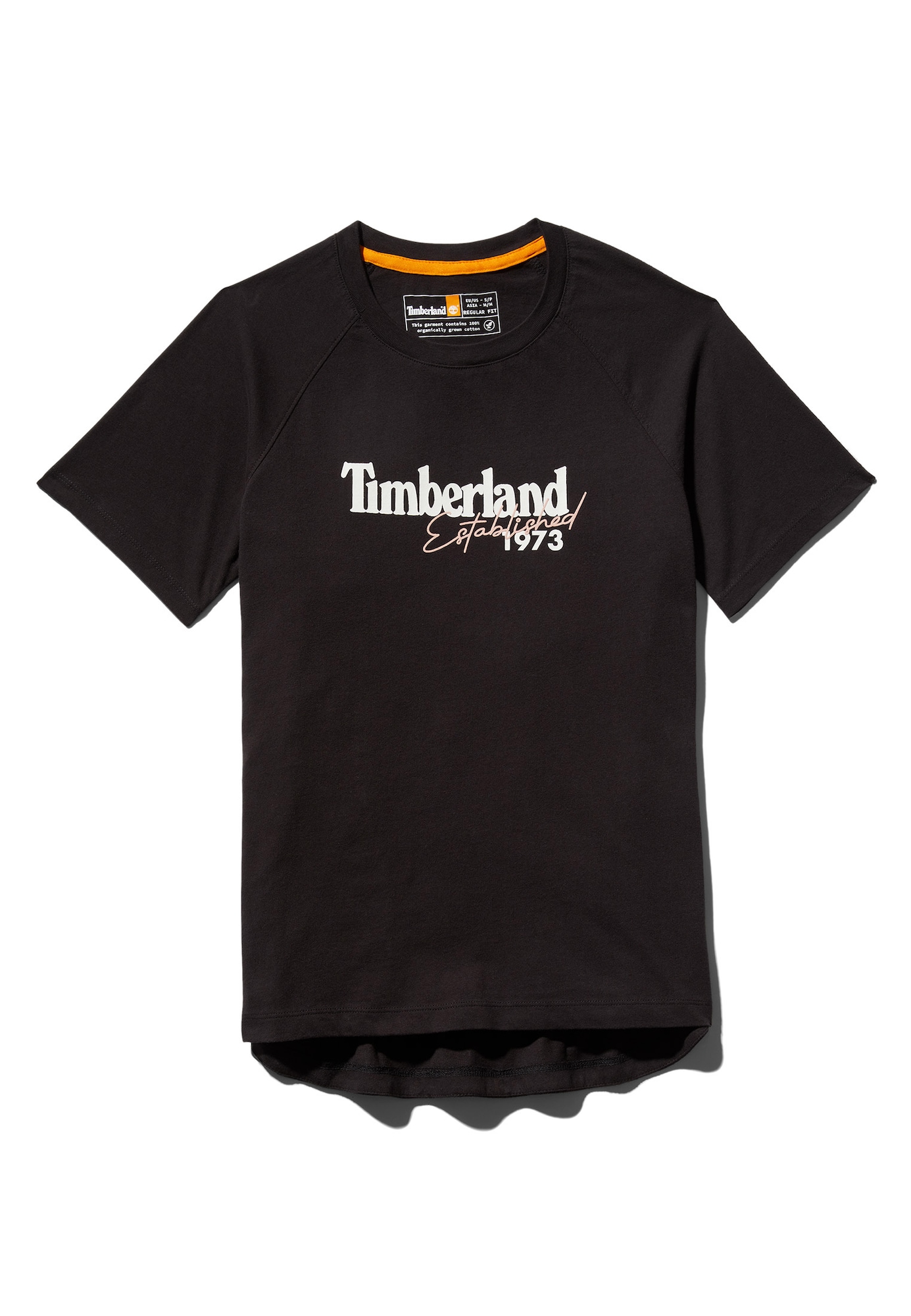 TIMBERLAND Majica  svetlo oranžna / črna