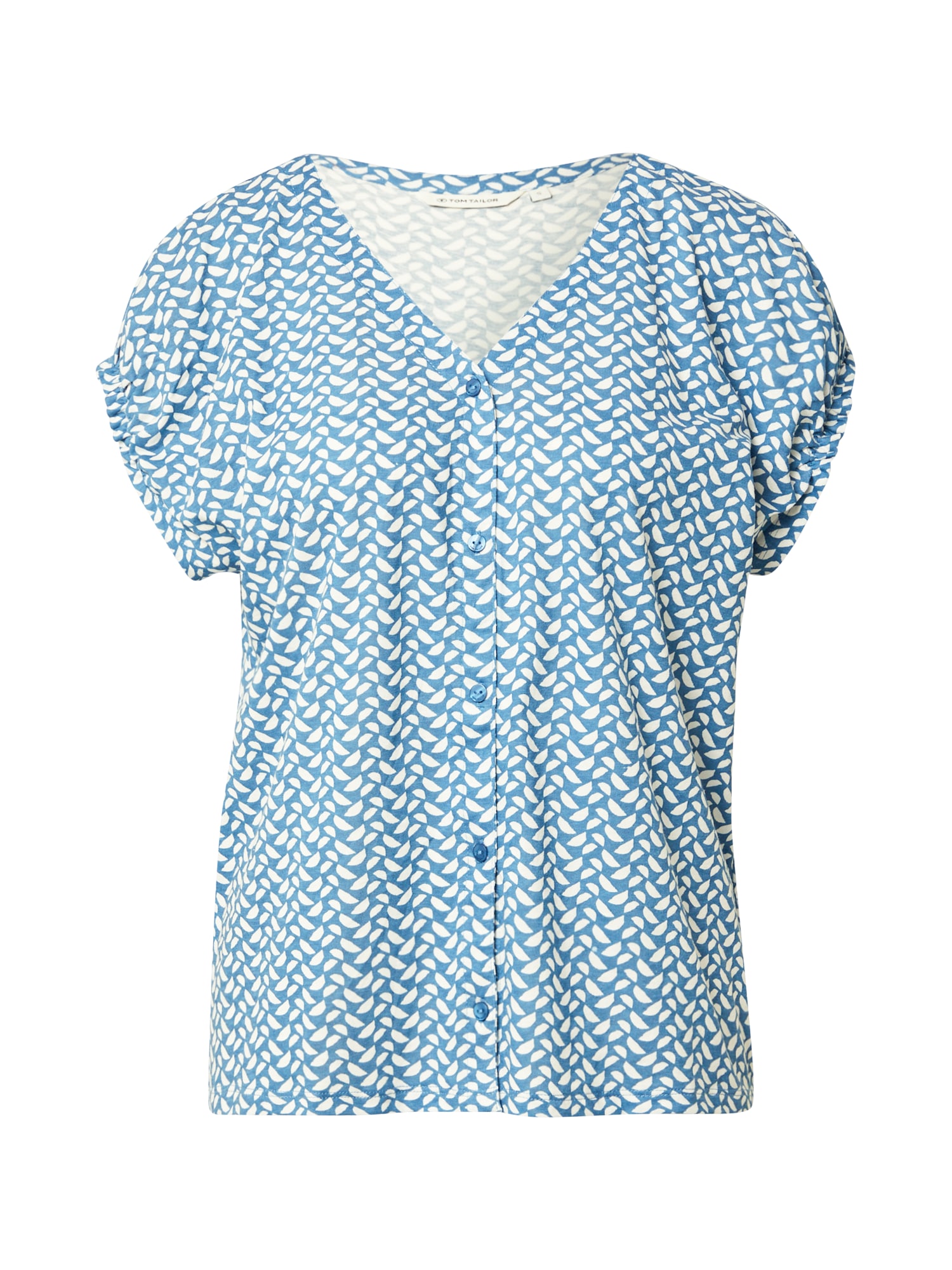 TOM TAILOR Bluza  modra / bela