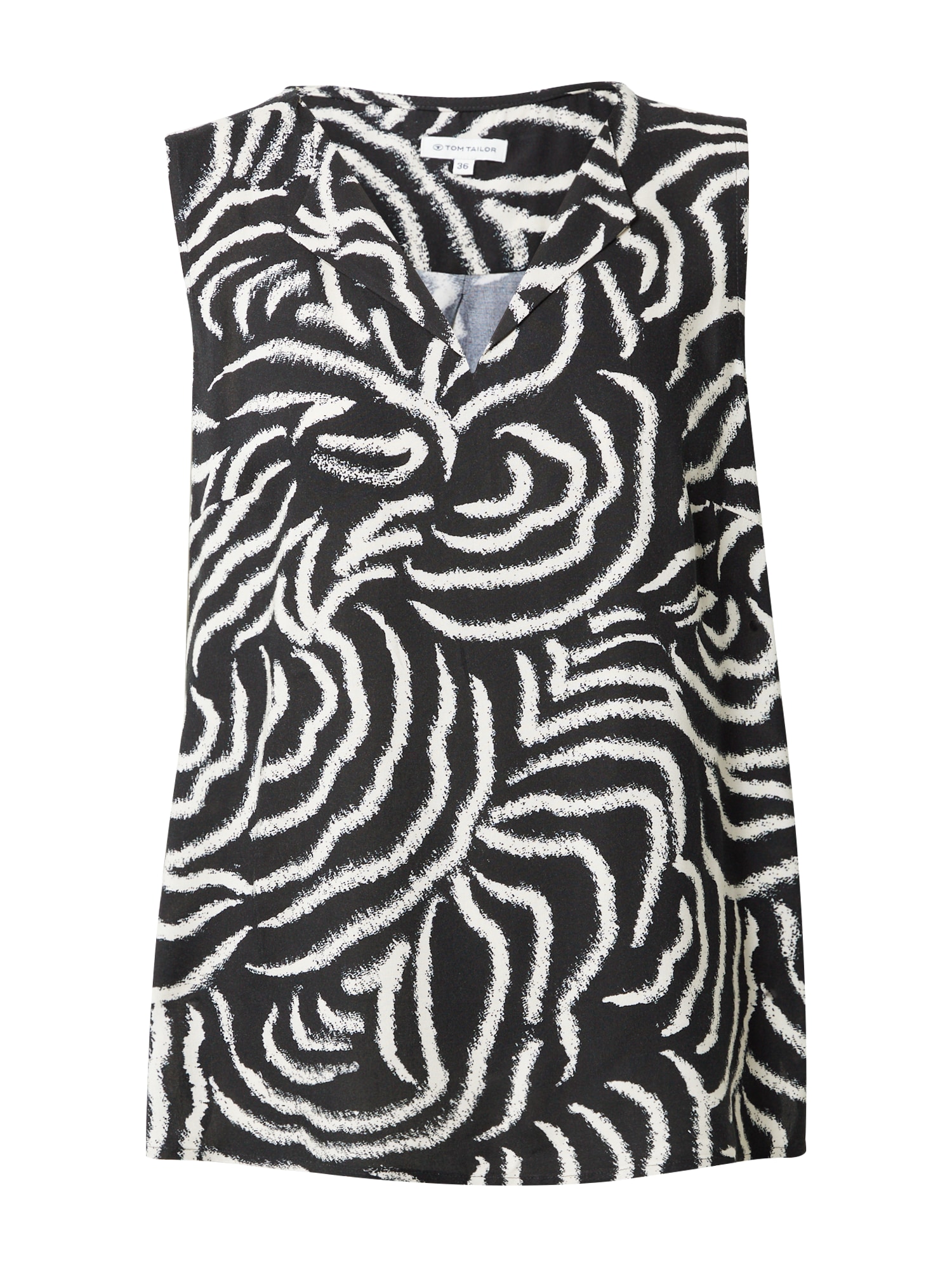 TOM TAILOR Bluza  svetlo bež / črna