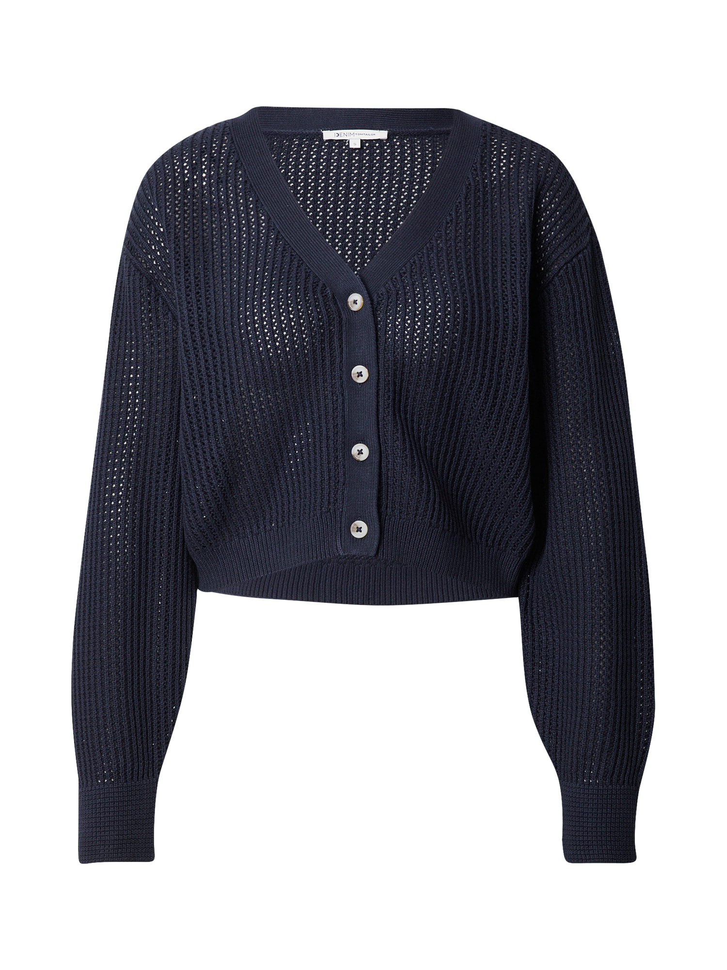 TOM TAILOR DENIM Pletena jopa  nočno modra