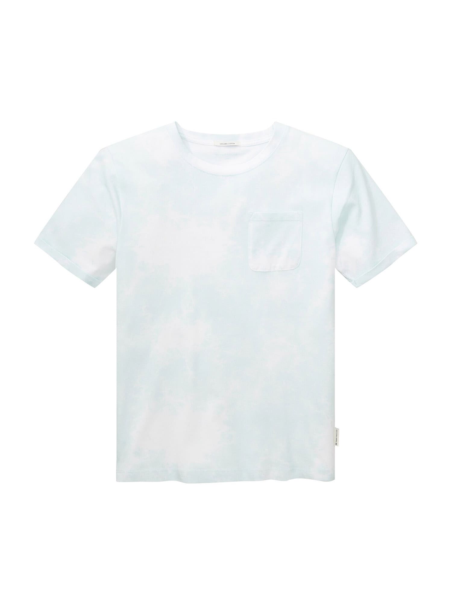 TOM TAILOR Majica  pastelno modra / bela