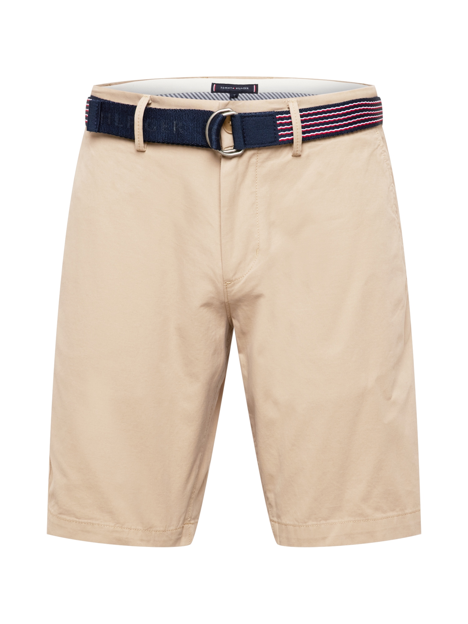 TOMMY HILFIGER Chino hlače 'BROOKLYN'  svetlo bež / mornarska / rdeča / bela