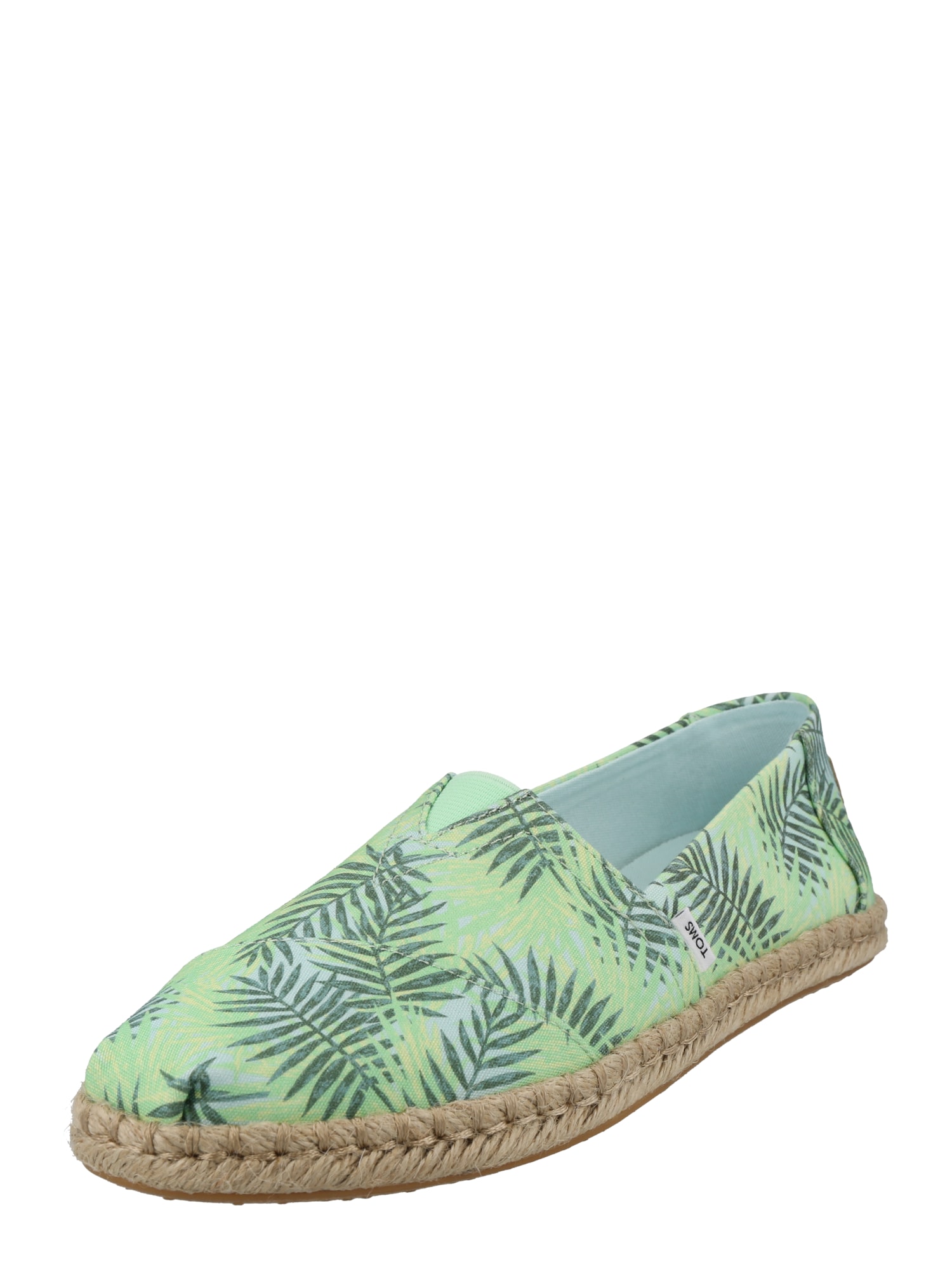 TOMS Espadrile 'Alpargata Rope'  svetlo zelena / temno zelena