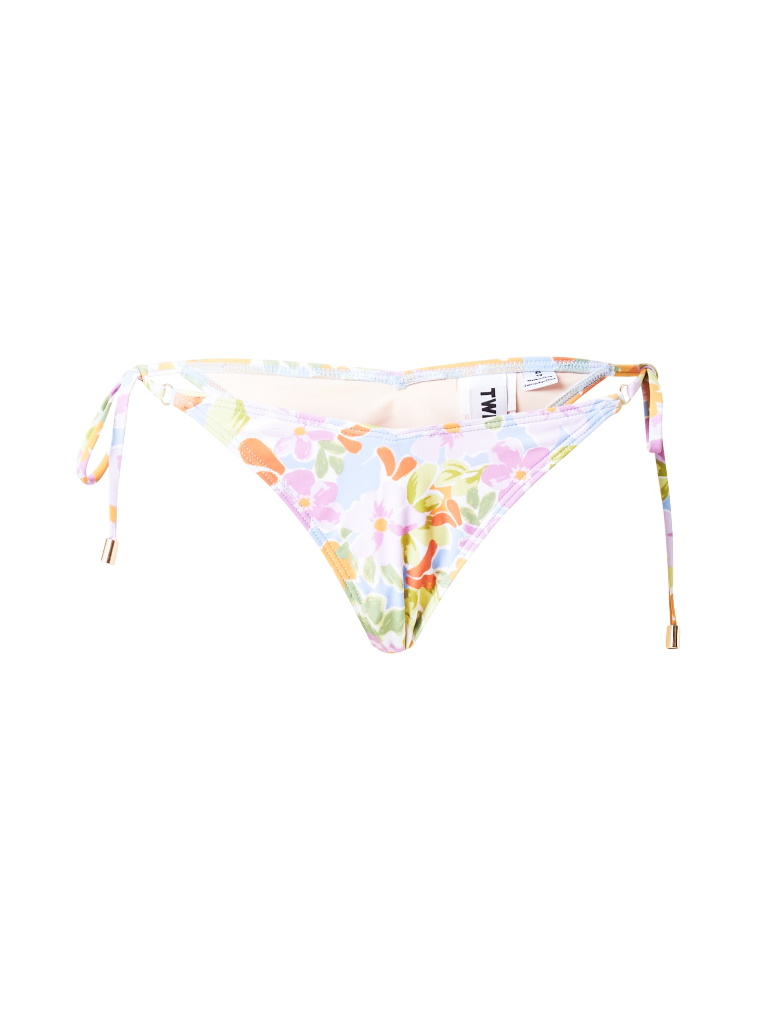 TWIIN Bikini hlačke 'DAPHNE'  pastelno modra / svetlo zelena / lila / oranžna / bela