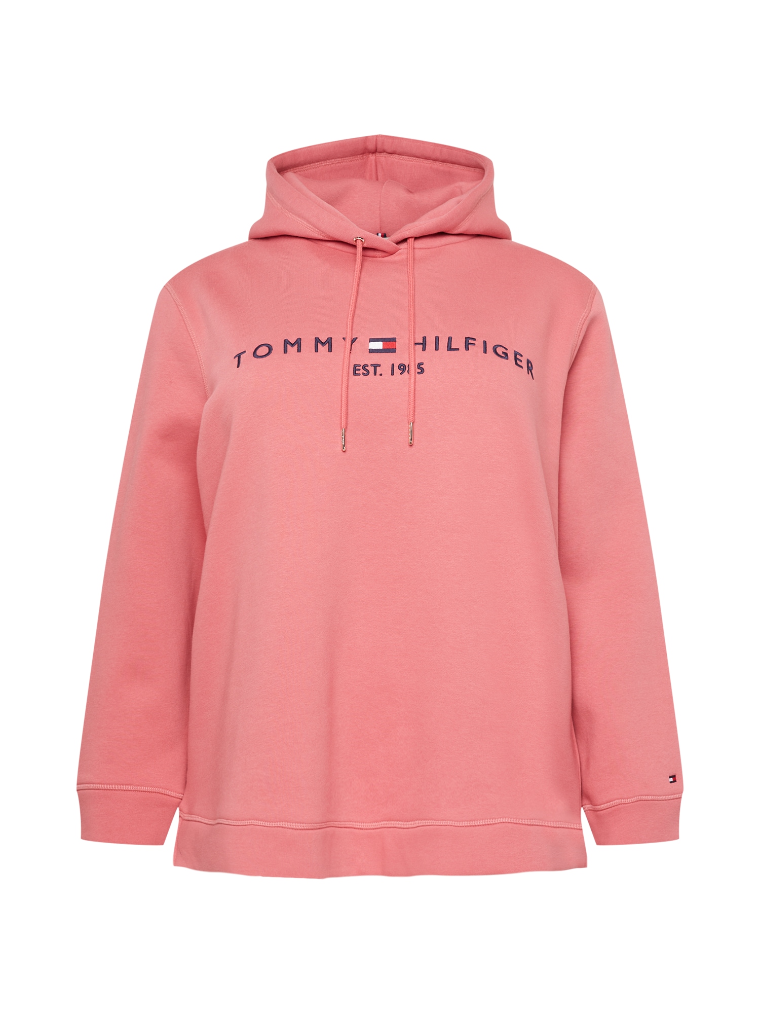 Tommy Hilfiger Curve Majica  nočno modra / staro roza / rdeča / bela