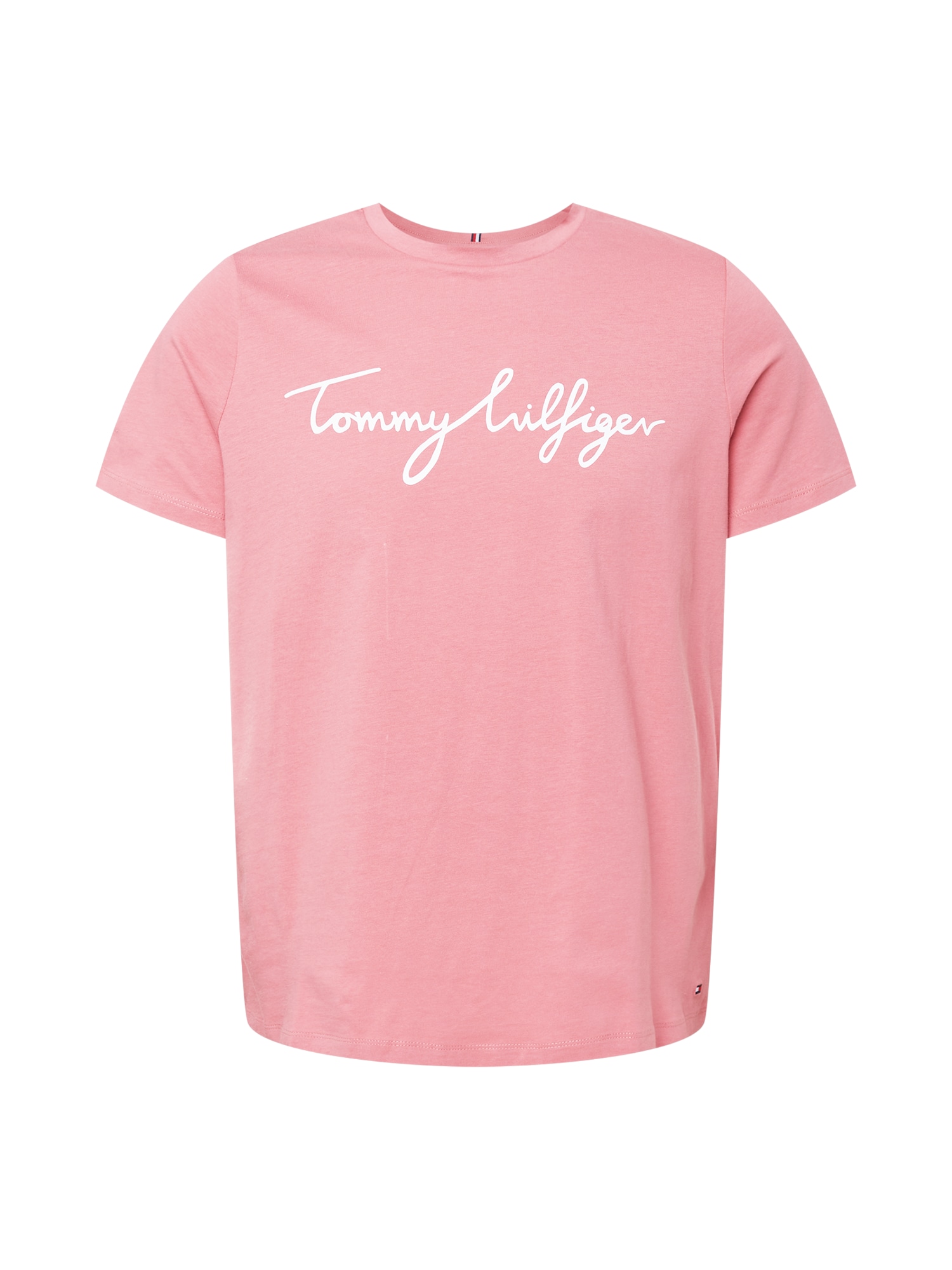 Tommy Hilfiger Curve Majica  roza / bela