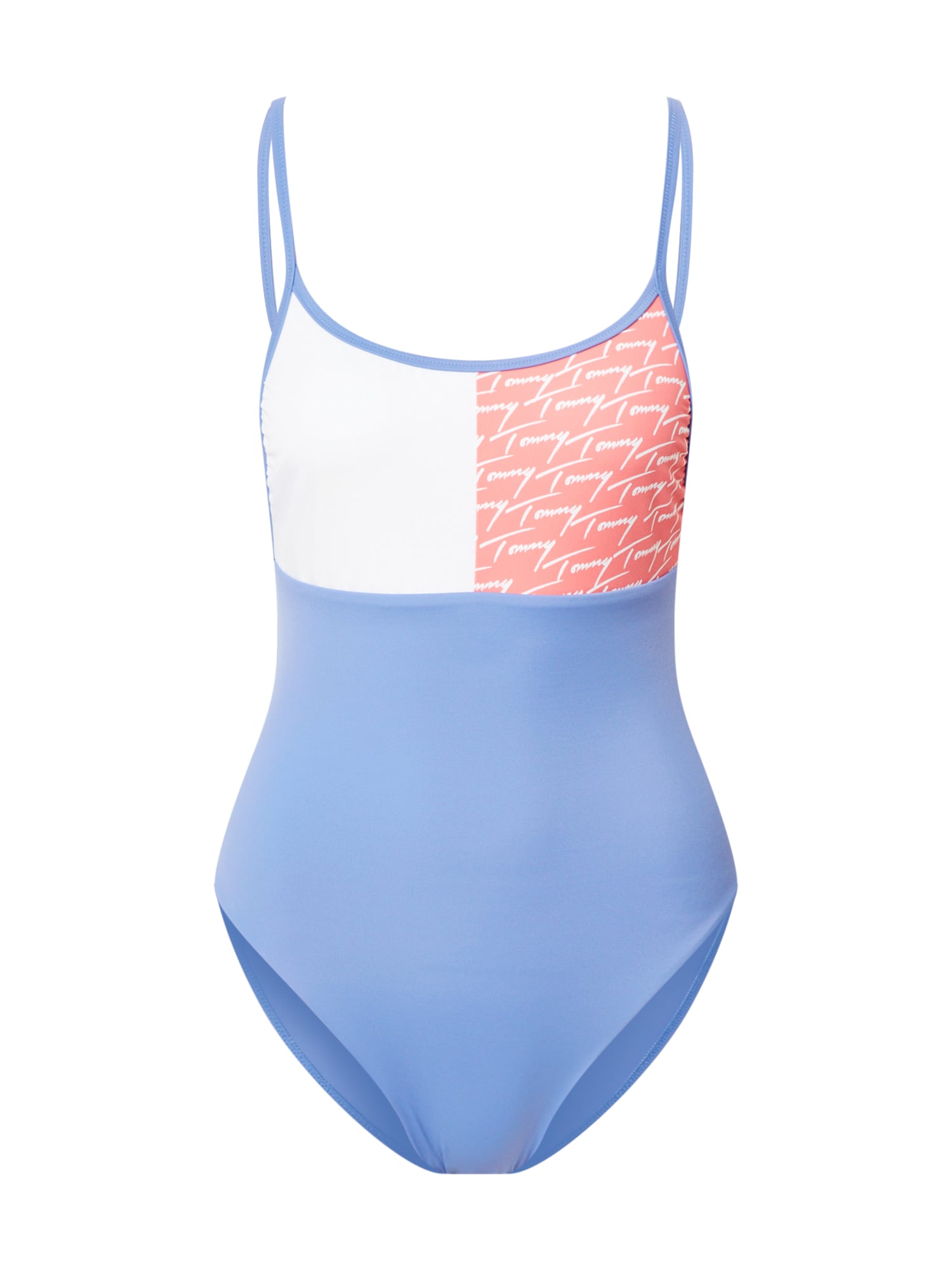 Tommy Hilfiger Underwear Enodelne kopalke  svetlo modra / rdeča / bela