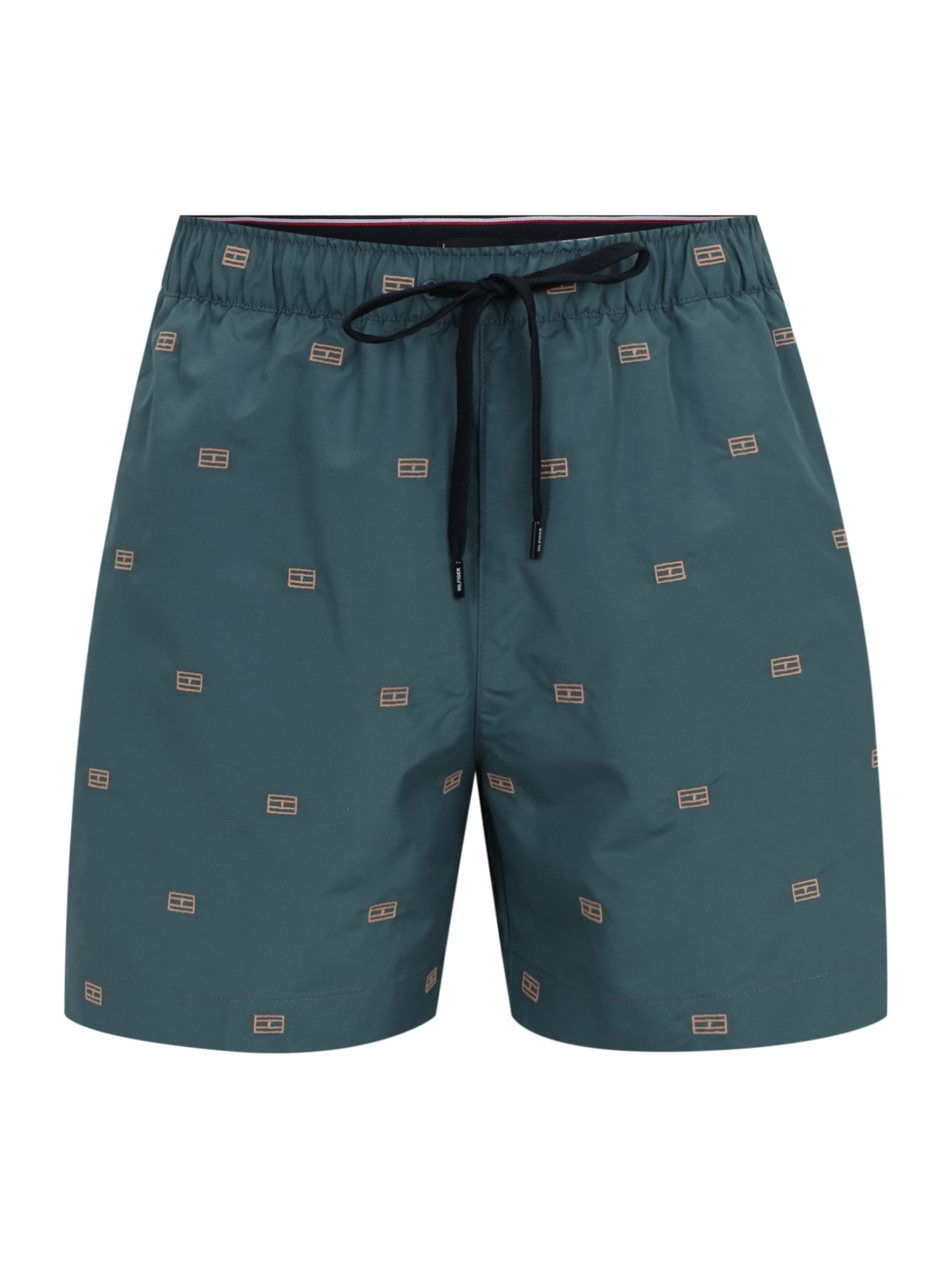 Tommy Hilfiger Underwear Kratke kopalne hlače  svetlo bež / petrol