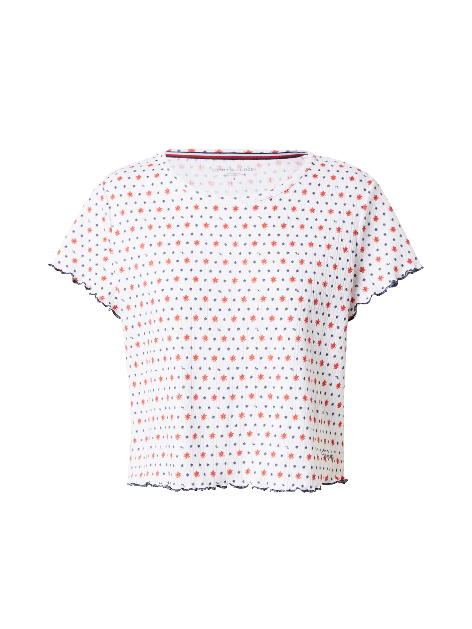 Tommy Hilfiger Underwear Majica za spanje  marine / oranžna / bela