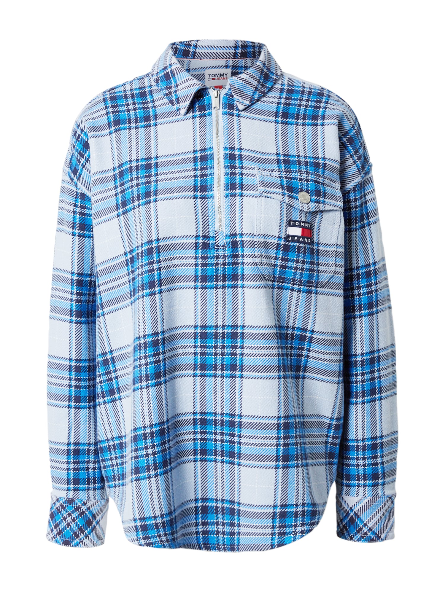 Tommy Jeans Bluza  nočno modra / nebeško modra / svetlo modra