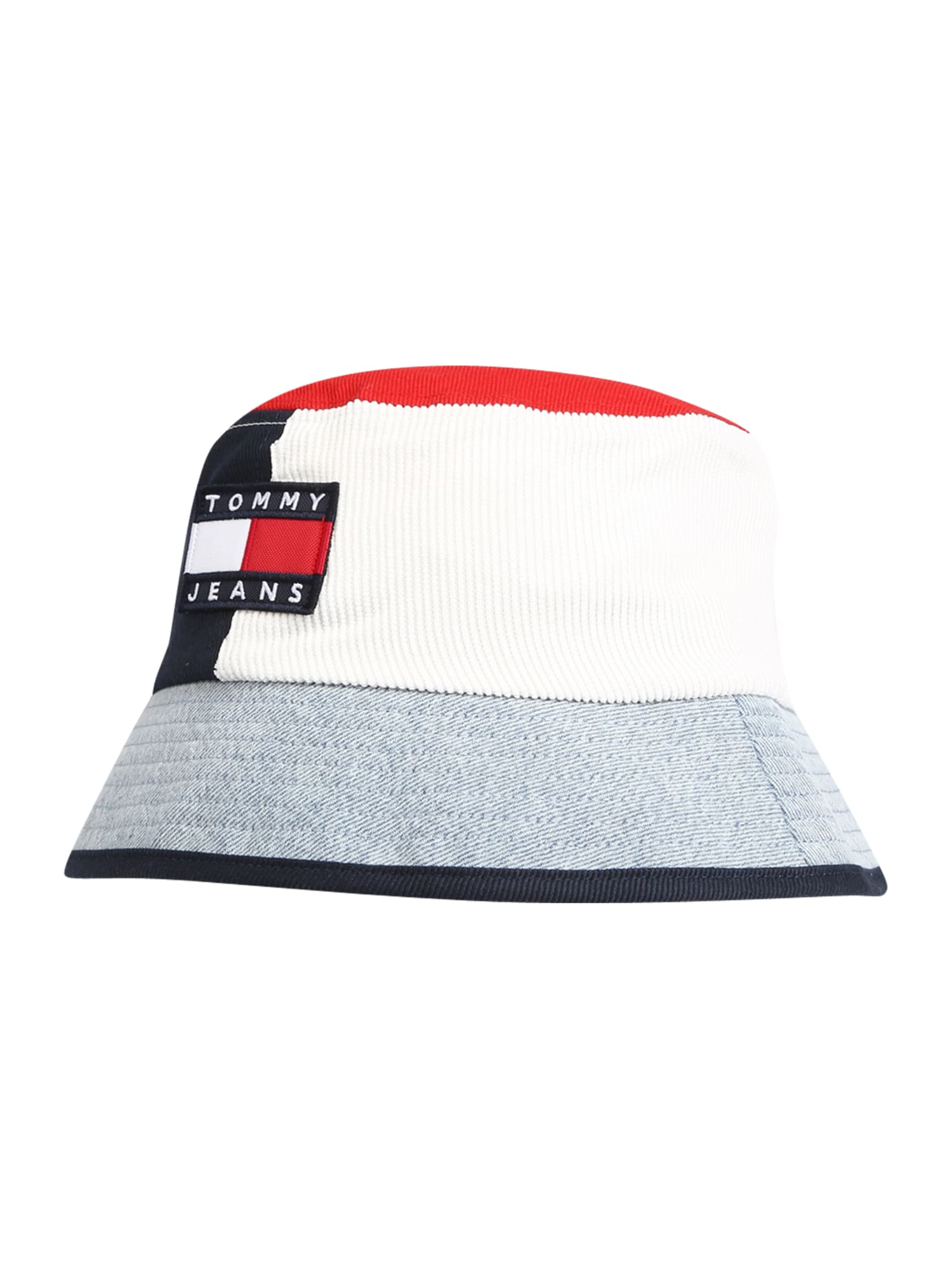 Tommy Jeans Kapa  temno modra / siva / rdeča / bela