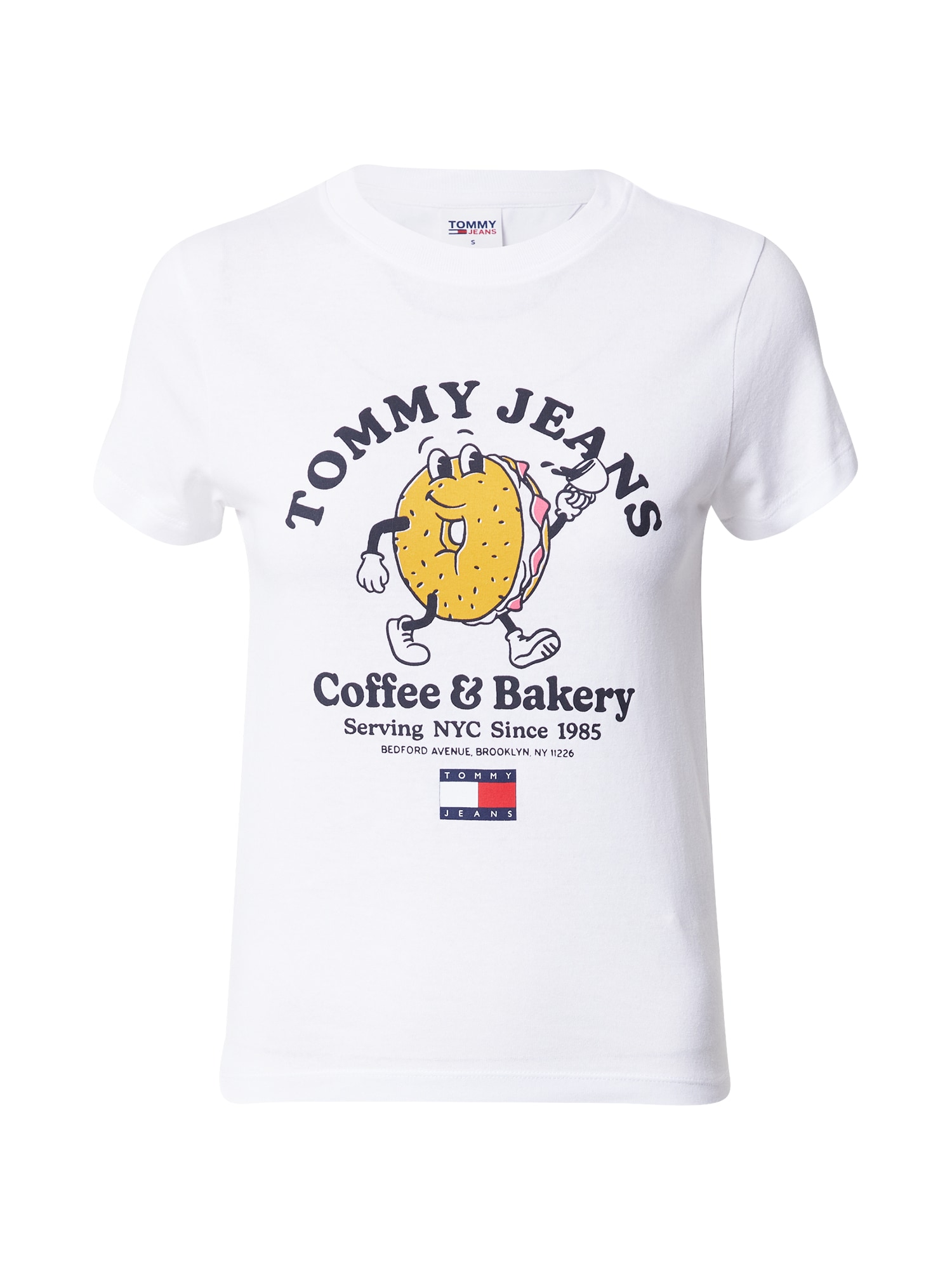 Tommy Jeans Majica  mornarska / gorčica / rdeča / bela