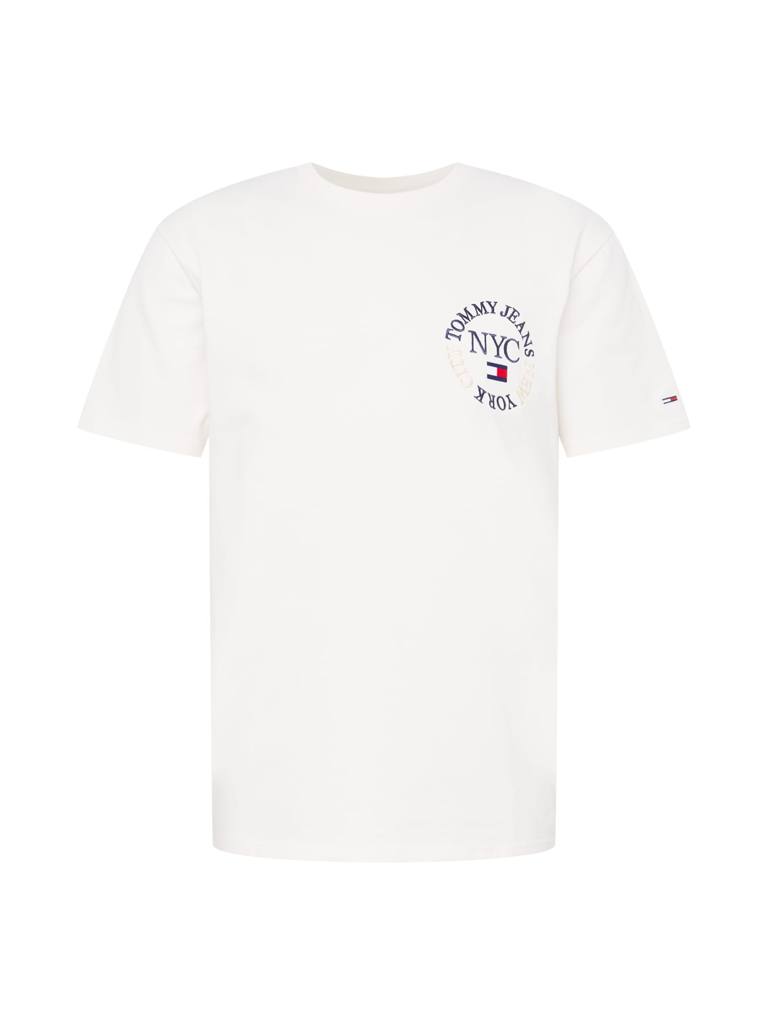 Tommy Jeans Majica  pesek / rdeča / črna / bela