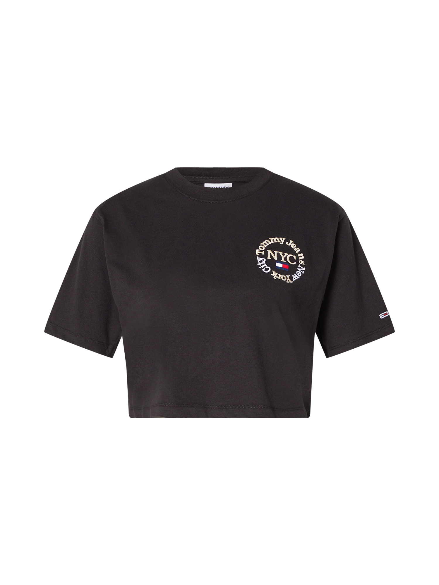 Tommy Jeans Majica  rdeča / črna / bela