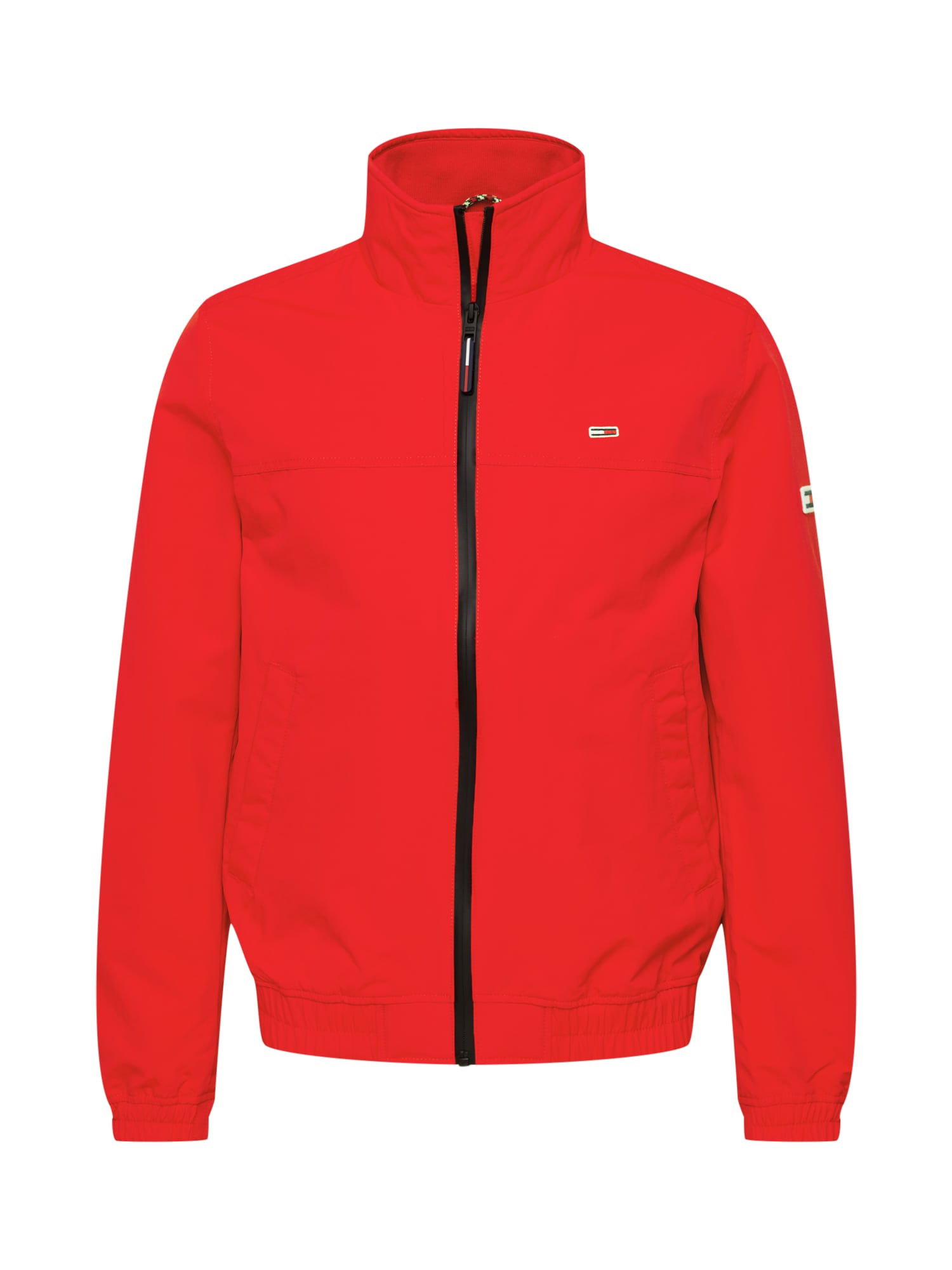 Tommy Jeans Prehodna jakna  rdeča / črna / bela