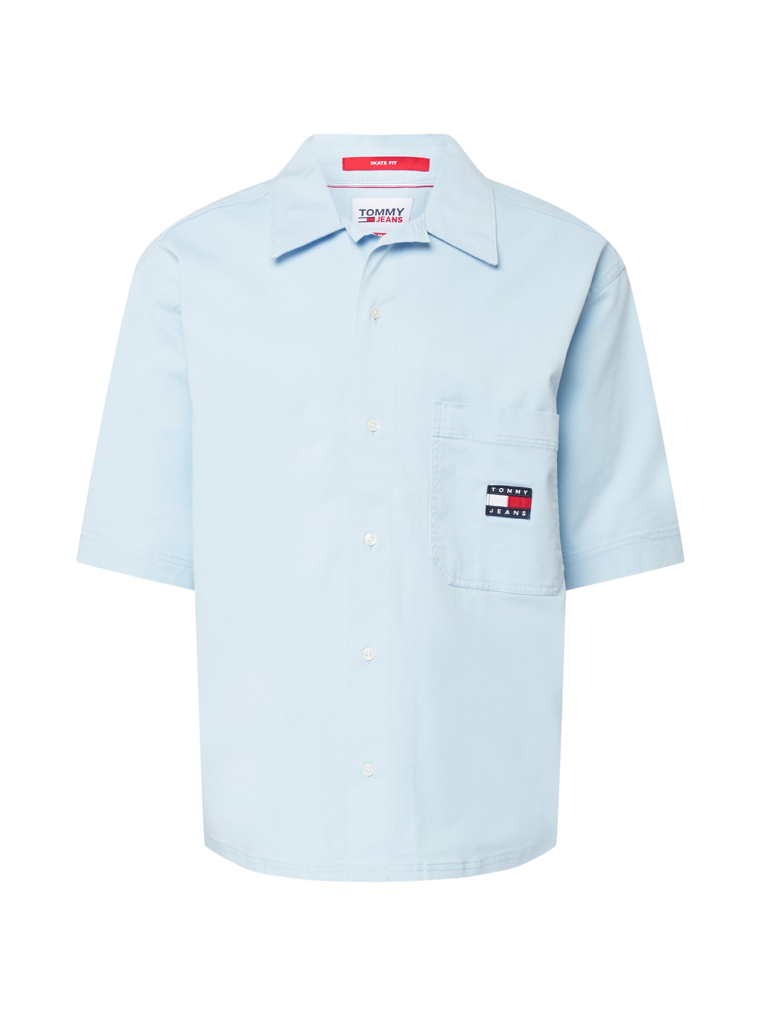 Tommy Jeans Srajca  mornarska / svetlo modra / rdeča / bela