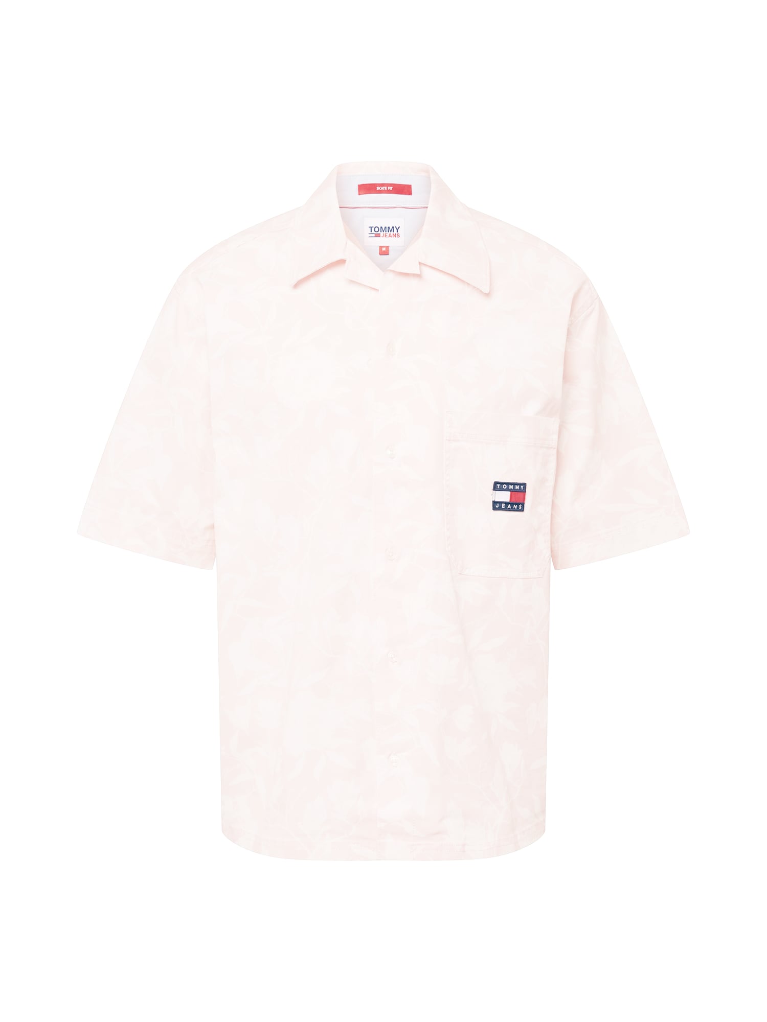 Tommy Jeans Srajca  temno modra / pastelno roza / živo rdeča / bela
