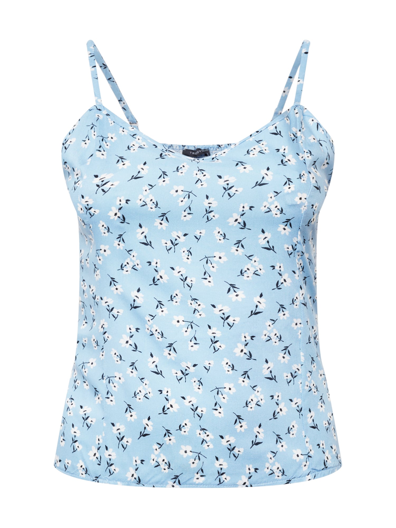 Trendyol Curve Top  marine / svetlo modra / bela