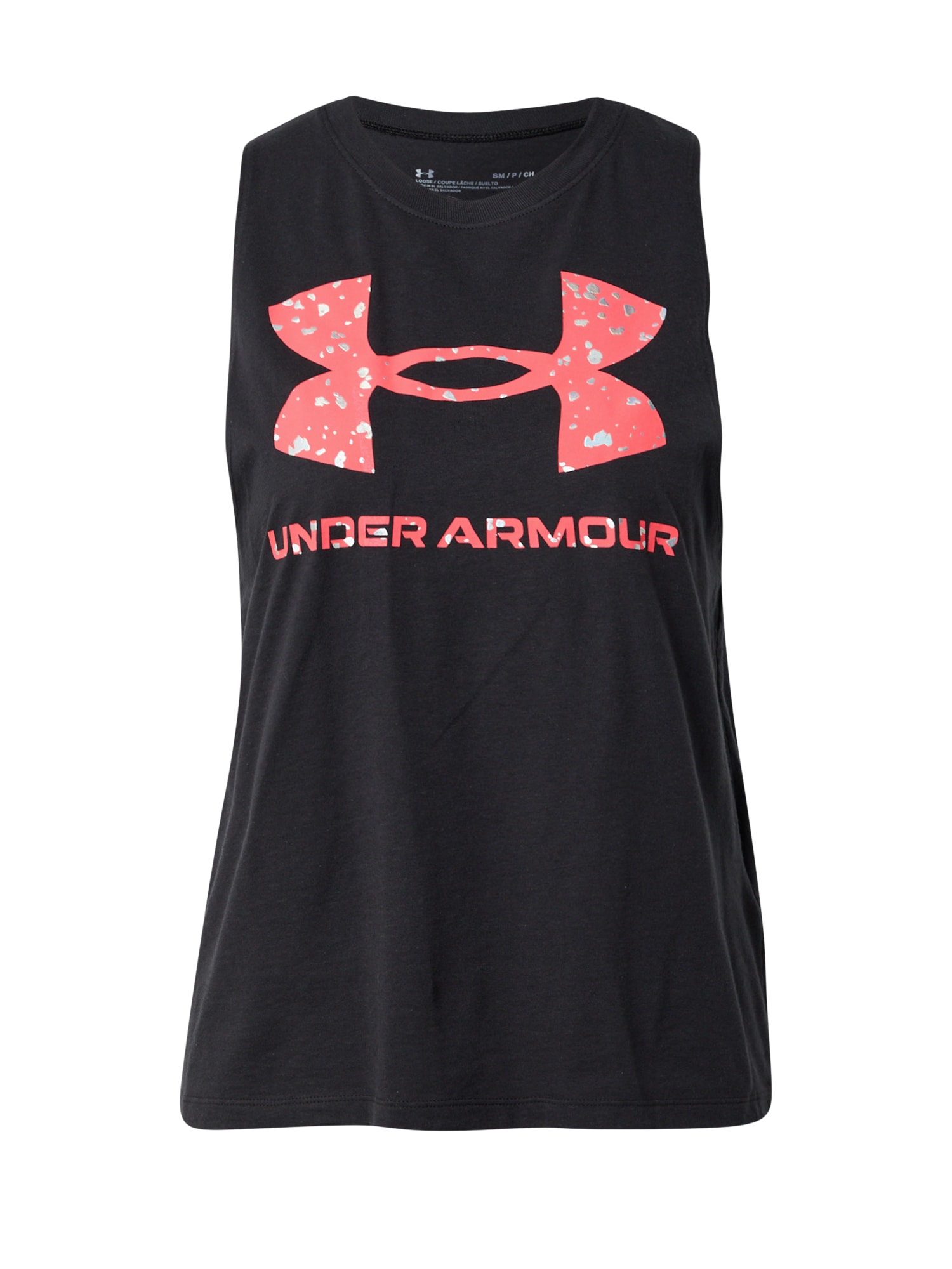 UNDER ARMOUR Športni top  roza / črna / srebrna