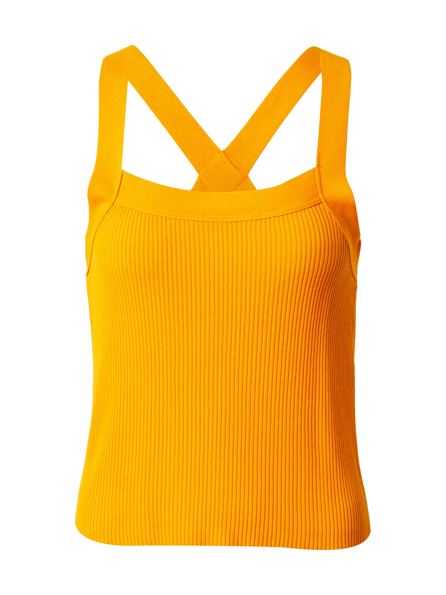 UNITED COLORS OF BENETTON Top z naramnicami  oranžna