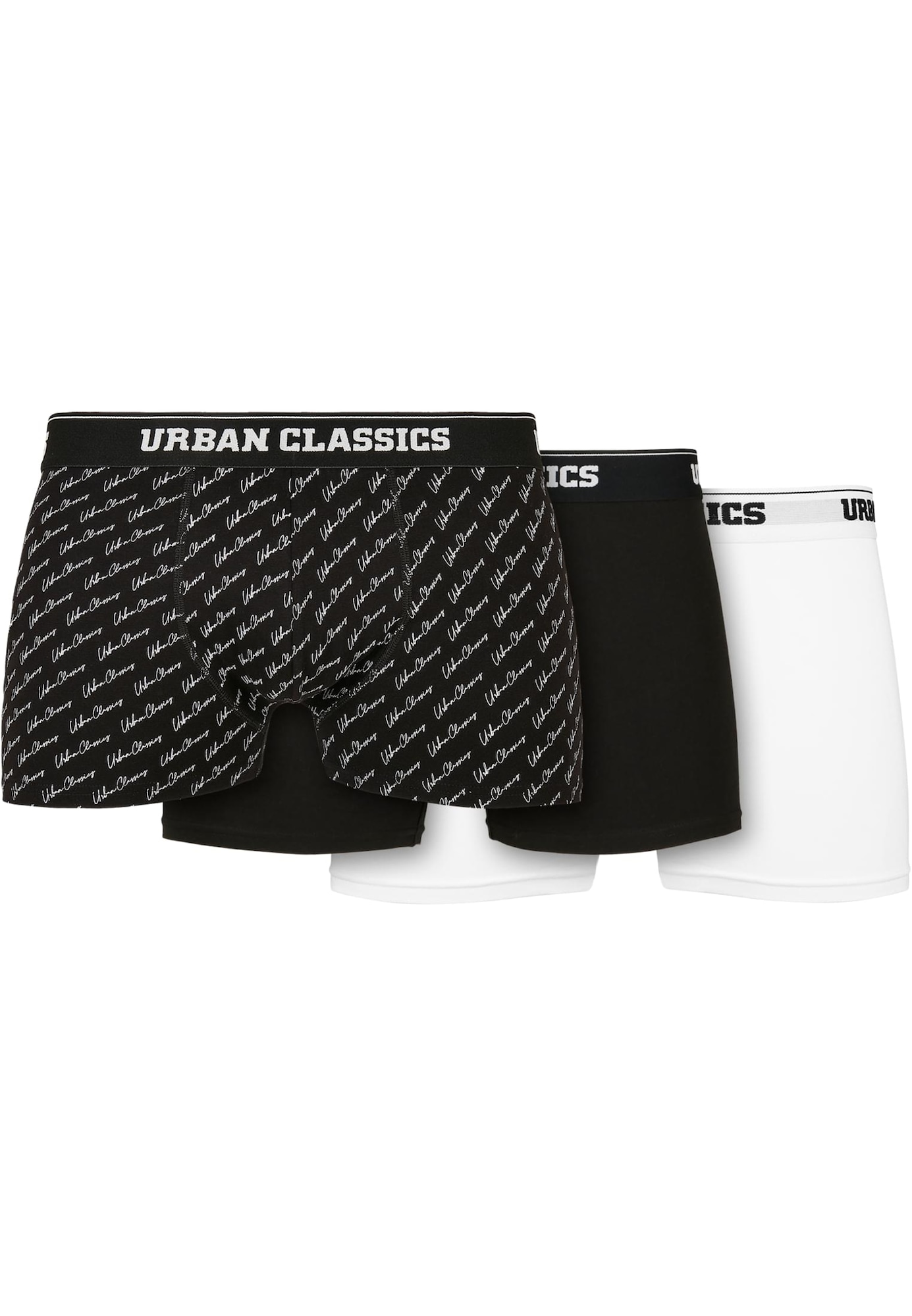 Urban Classics Boksarice  črna / bela