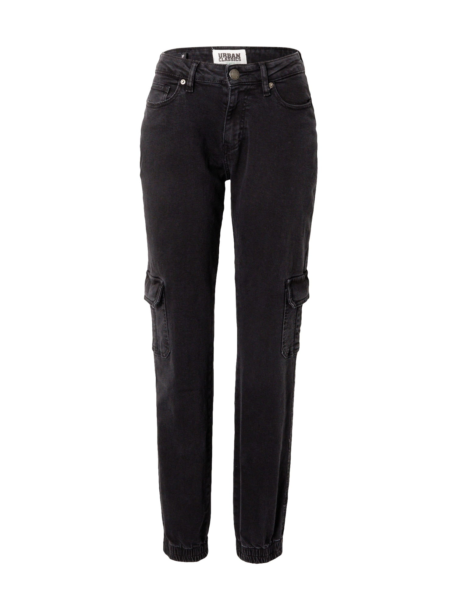 Urban Classics Kargo kavbojke  črn denim