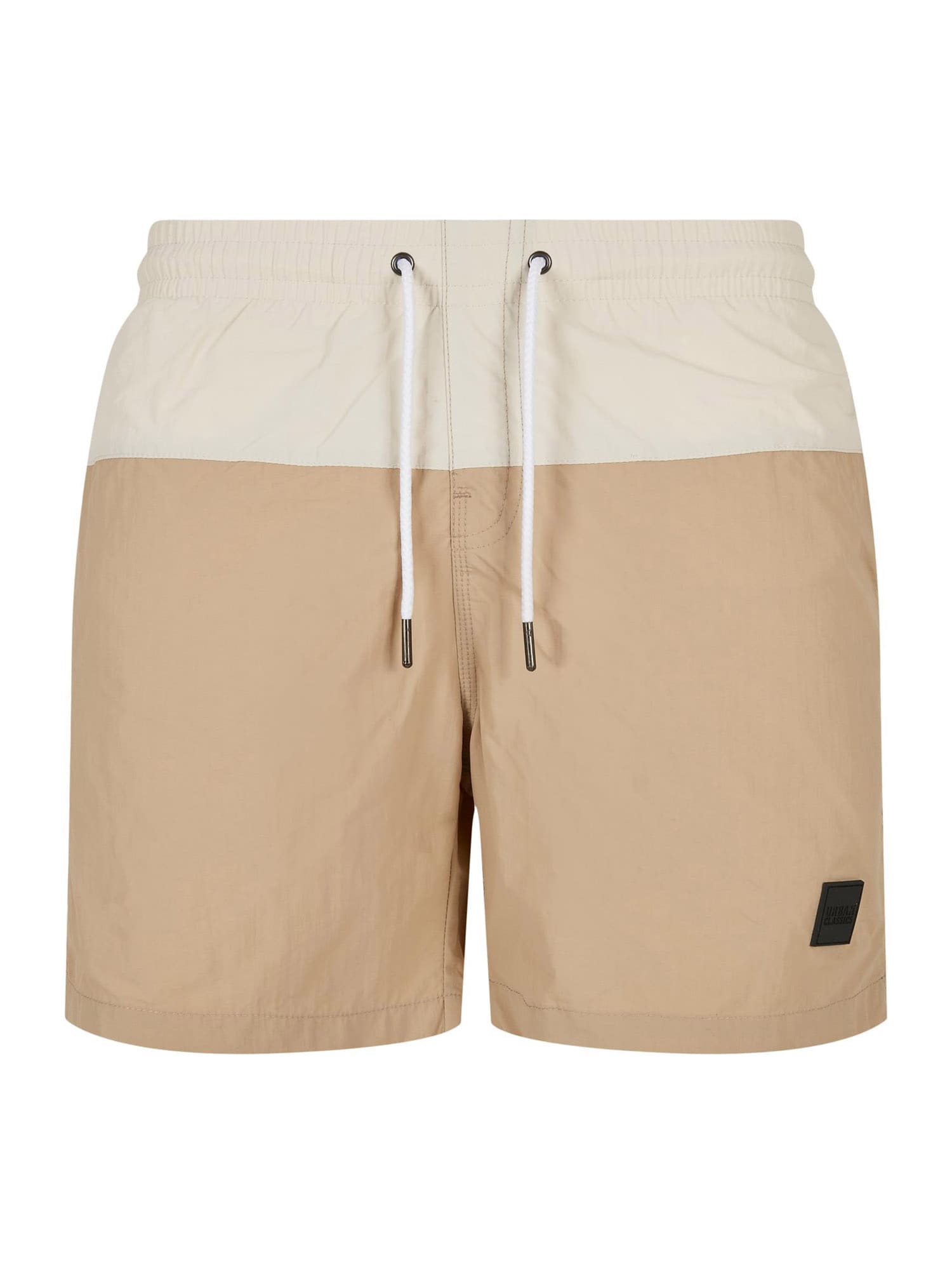Urban Classics Kratke kopalne hlače  bež / temno bež