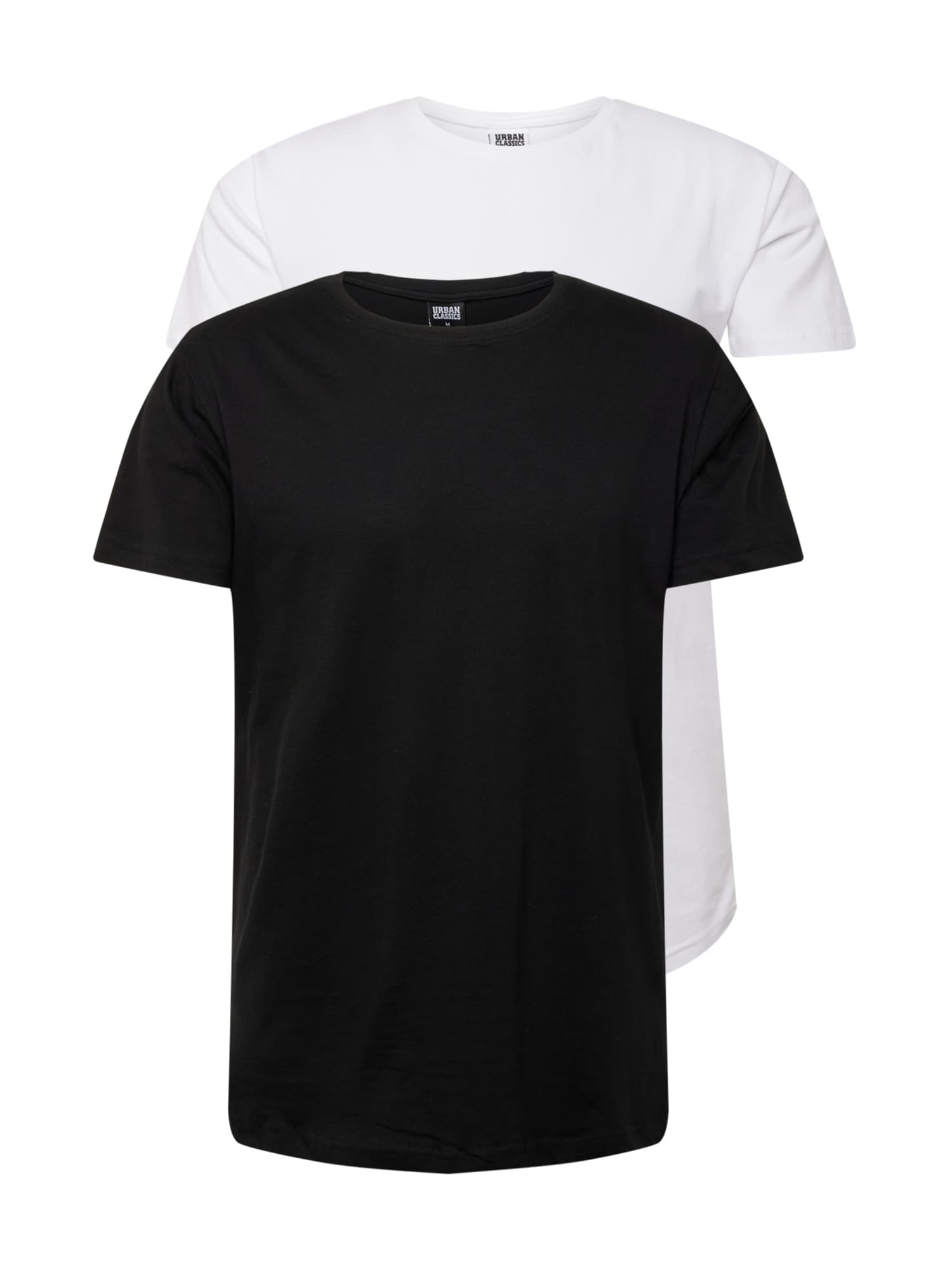 Urban Classics Majica  črna / bela