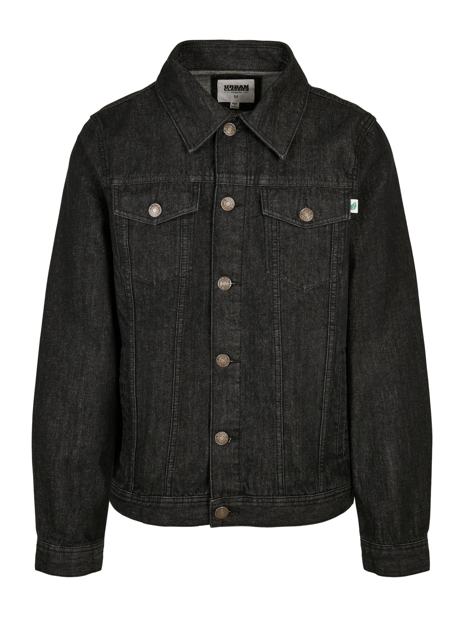 Urban Classics Prehodna jakna  črn denim