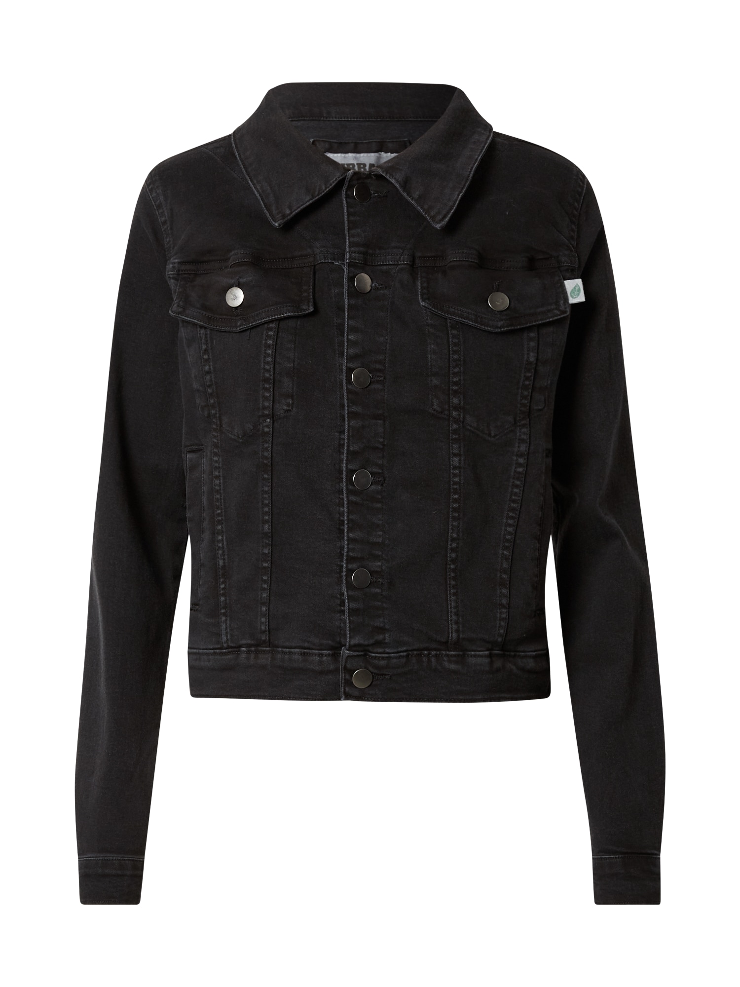 Urban Classics Prehodna jakna  črn denim