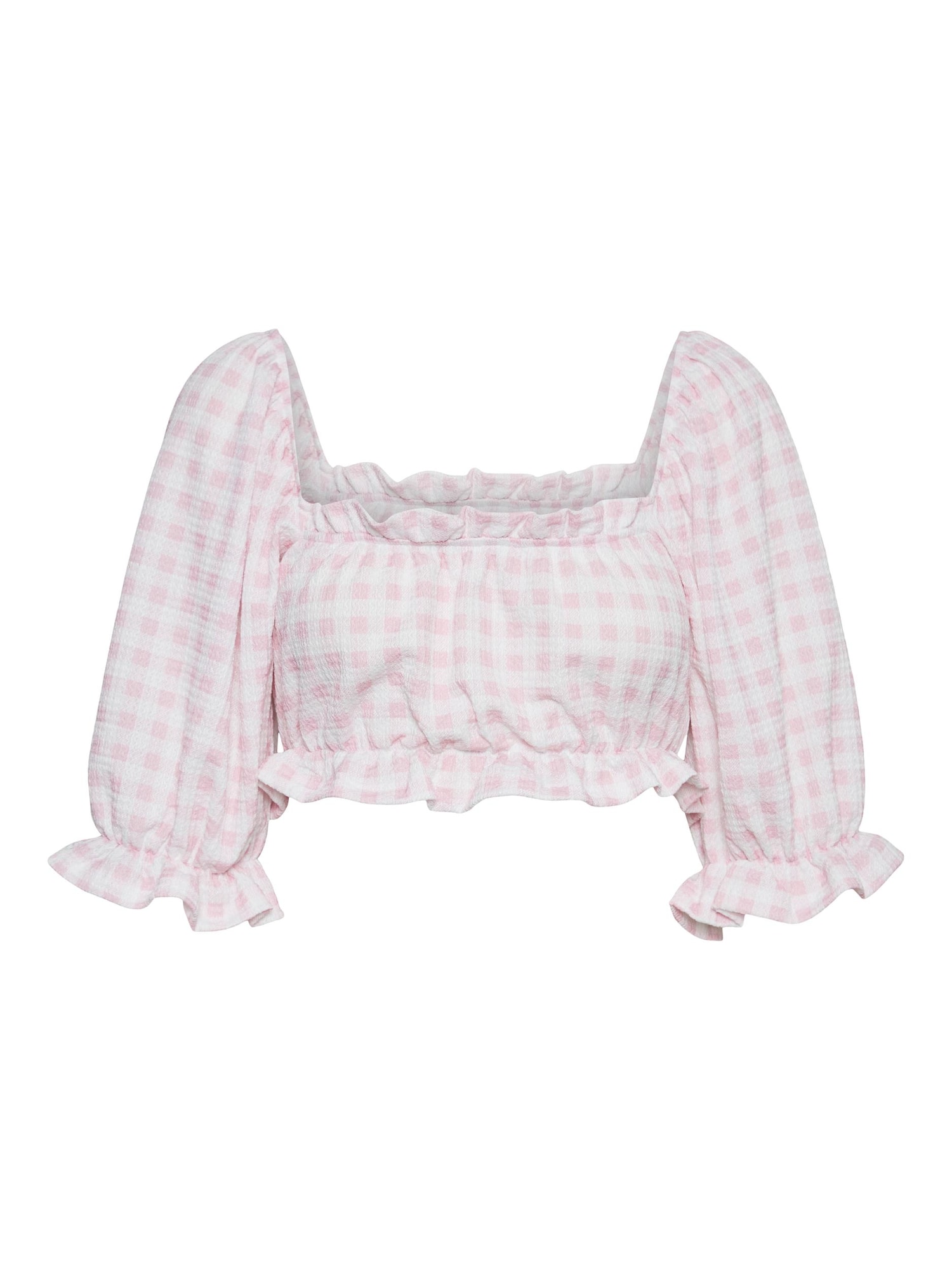 VERO MODA Bluza 'Checks'  roza / bela