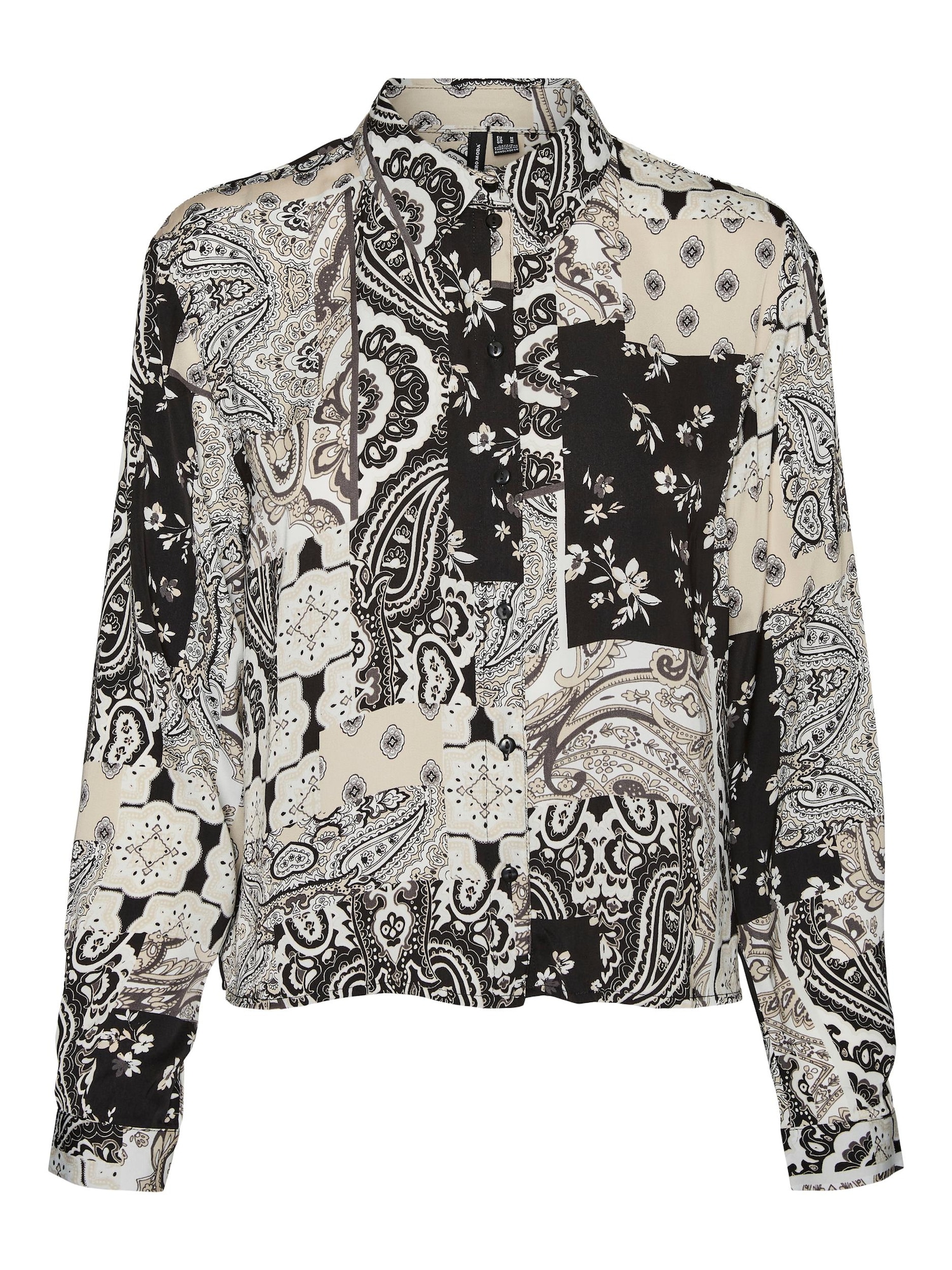 VERO MODA Bluza 'Gigi'  greige / črna