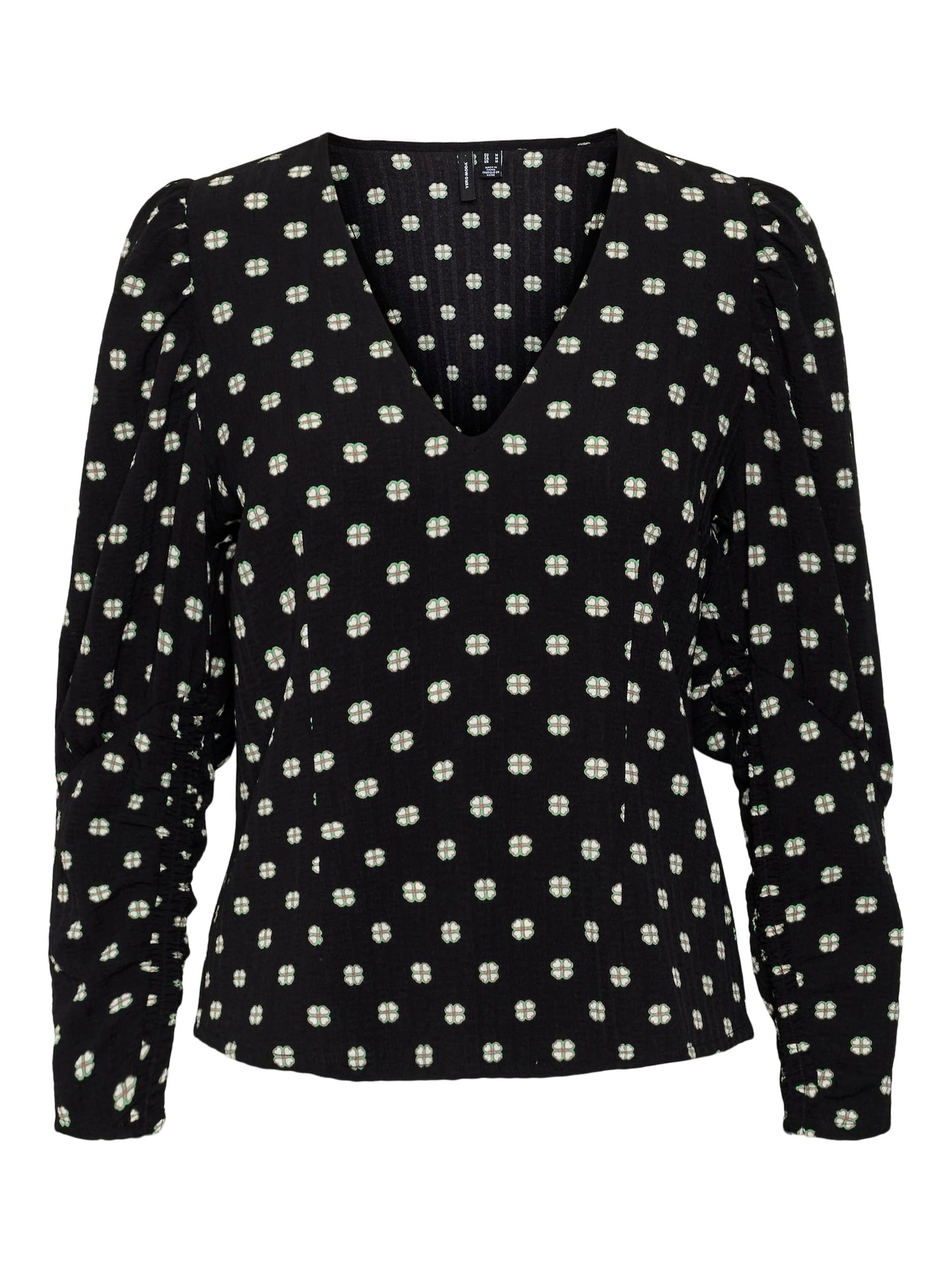 VERO MODA Bluza 'Gina'  črna / bela