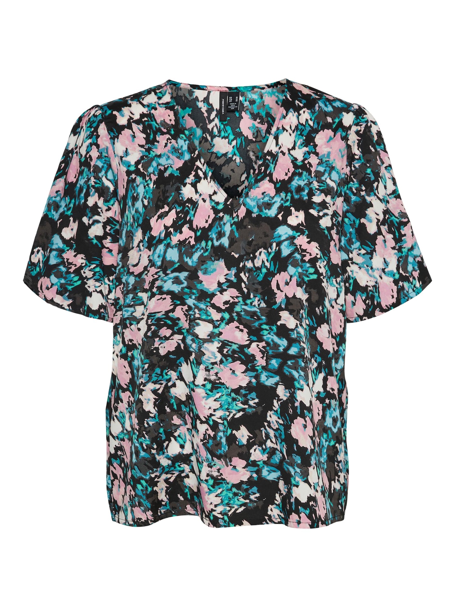VERO MODA Bluza 'Gry'  sivka / mešane barve