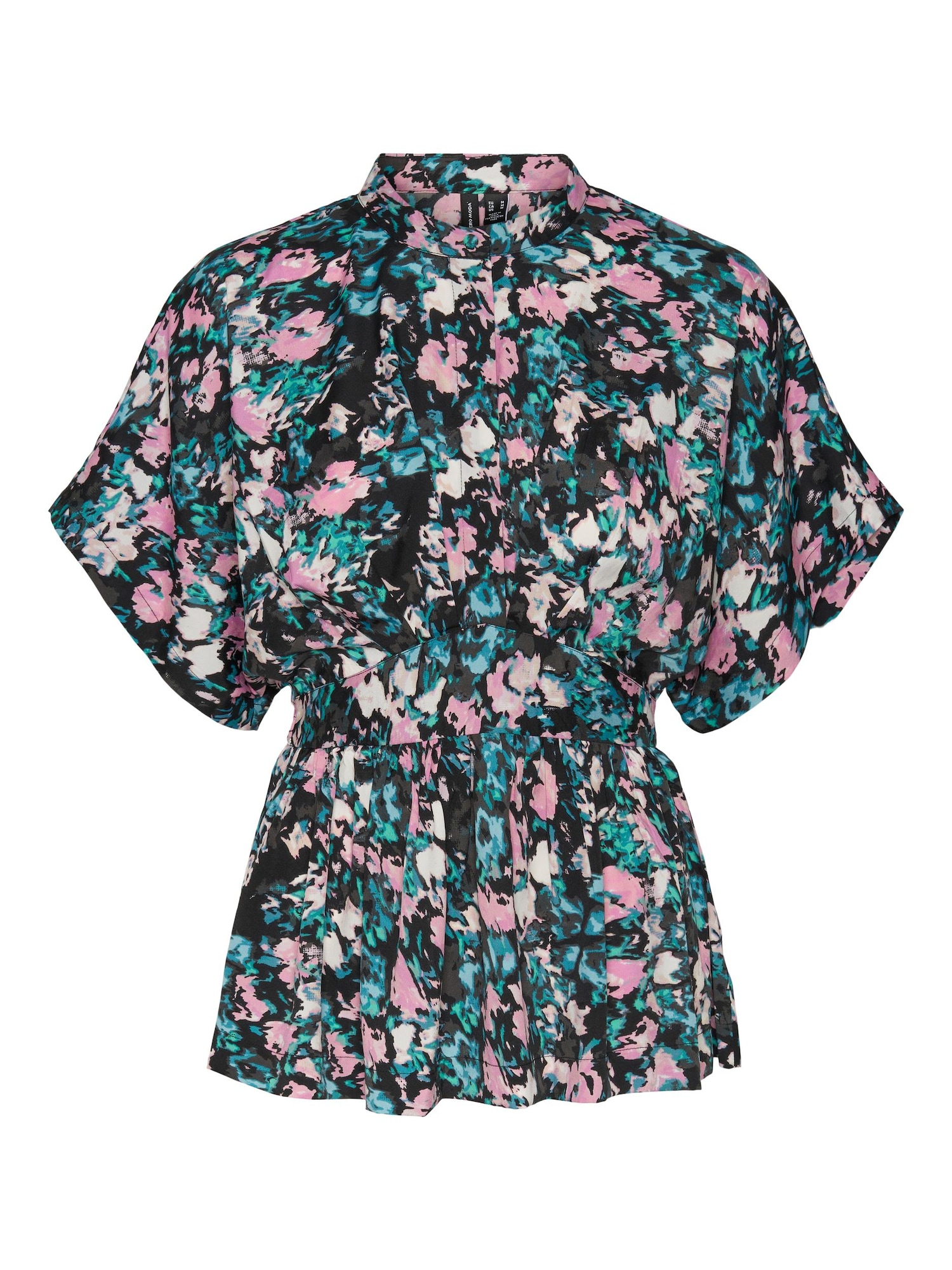 VERO MODA Bluza 'Gry'  zelena / lila / sivka / črna