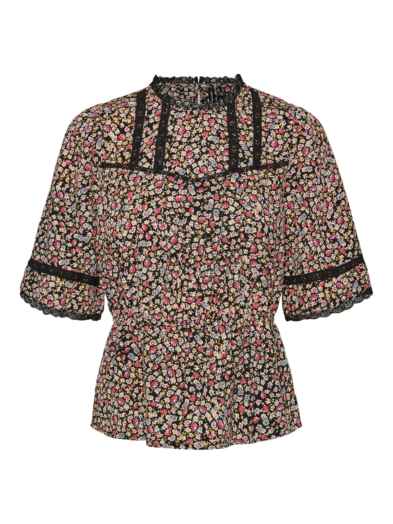 VERO MODA Bluza 'Hubi'  mešane barve / črna
