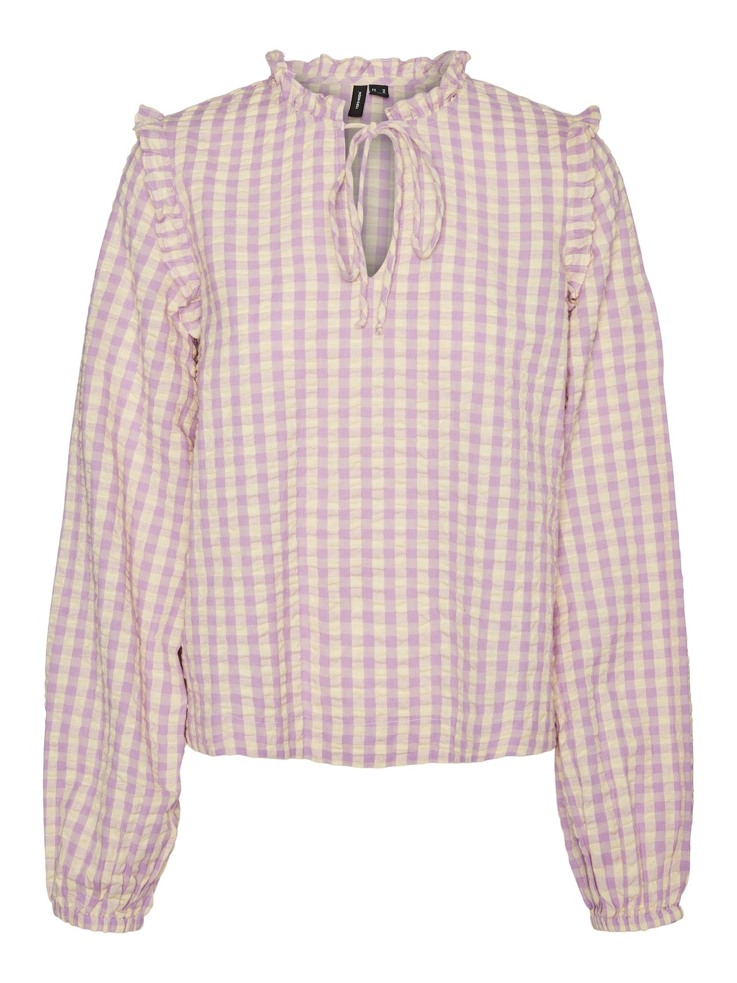 VERO MODA Bluza 'Karen'  svetlo rumena / svetlo lila