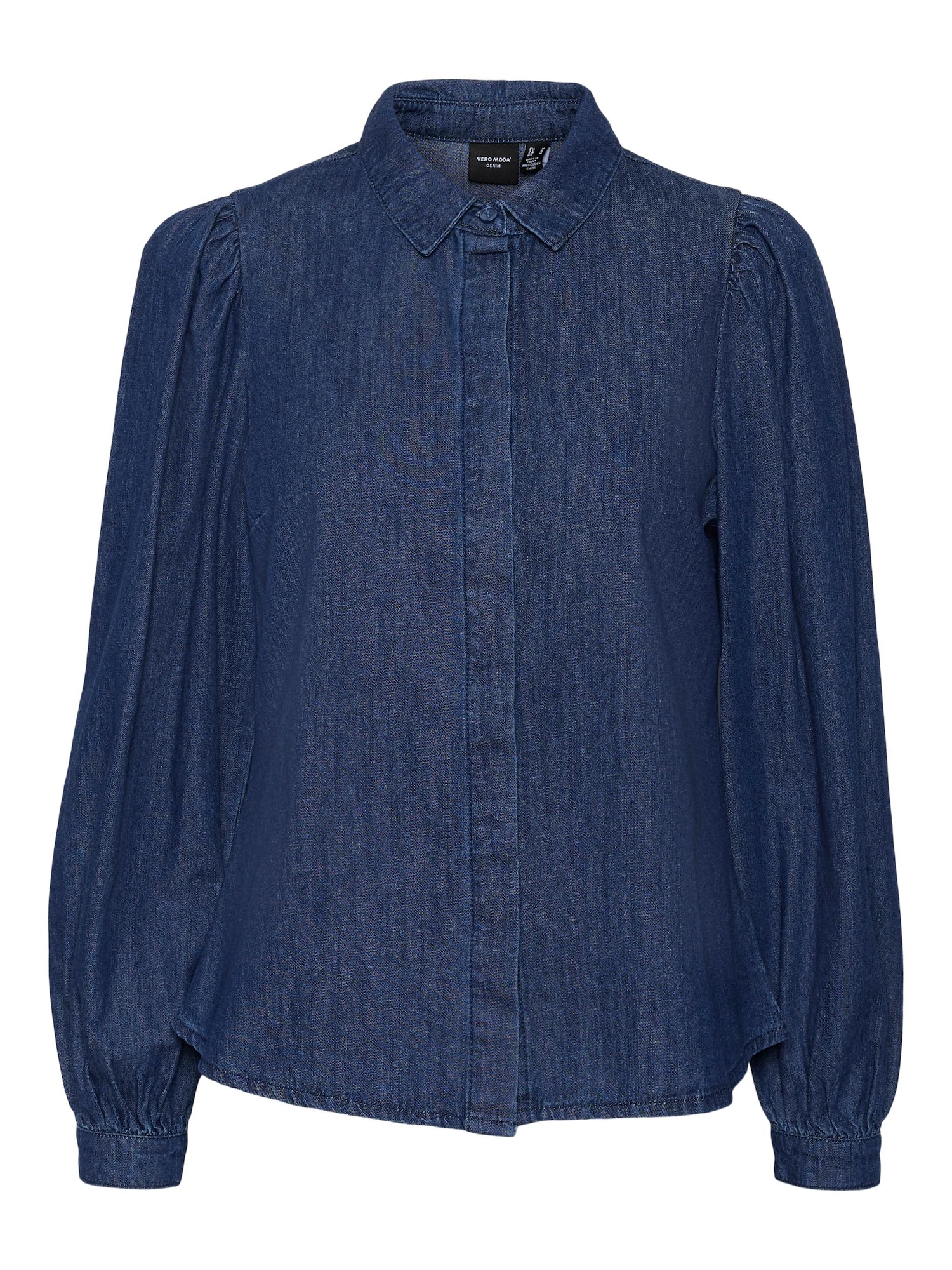 VERO MODA Bluza 'Nily'  moder denim / črna / bela
