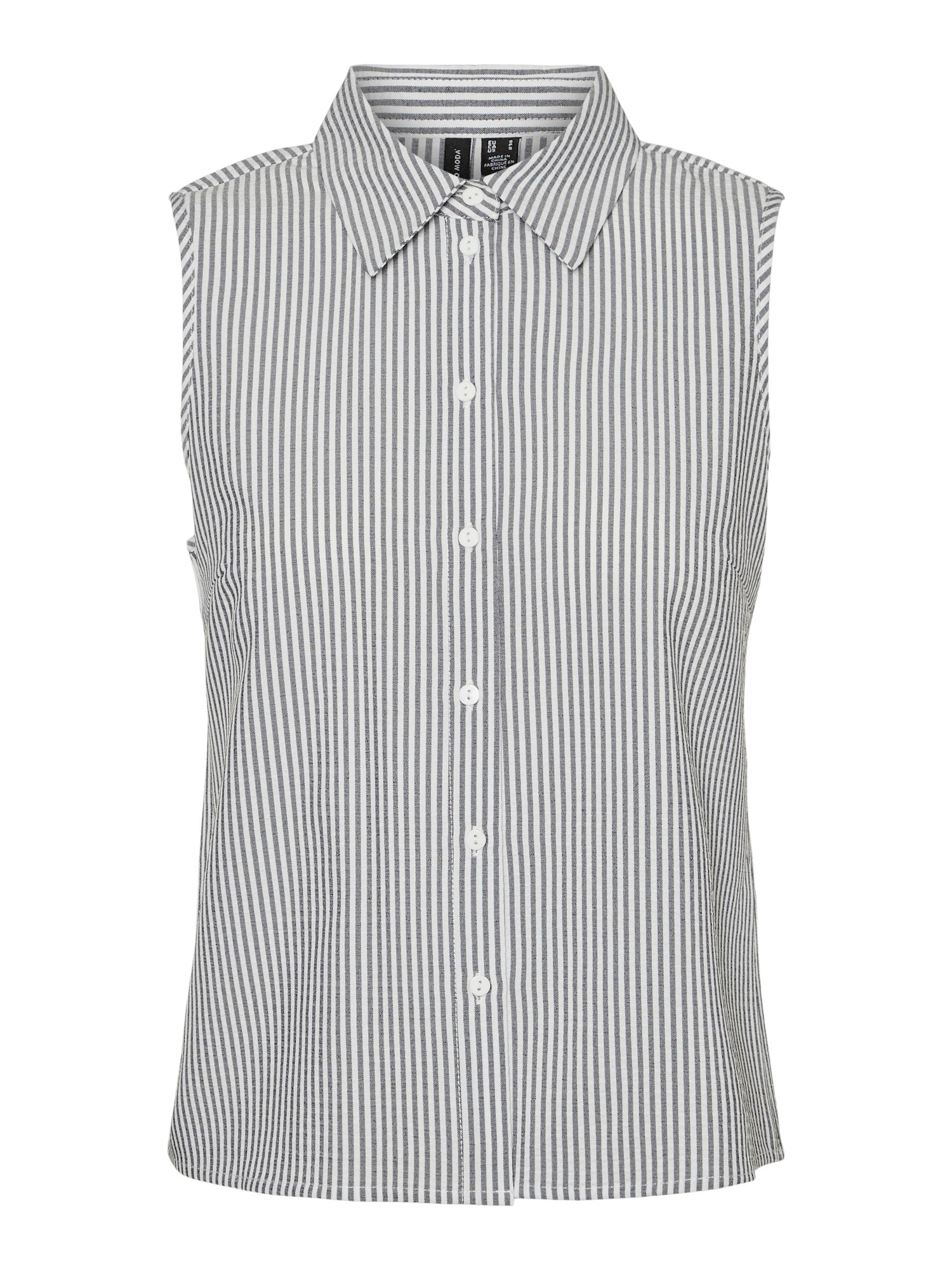 VERO MODA Bluza 'Oca'  golobje modra / bela