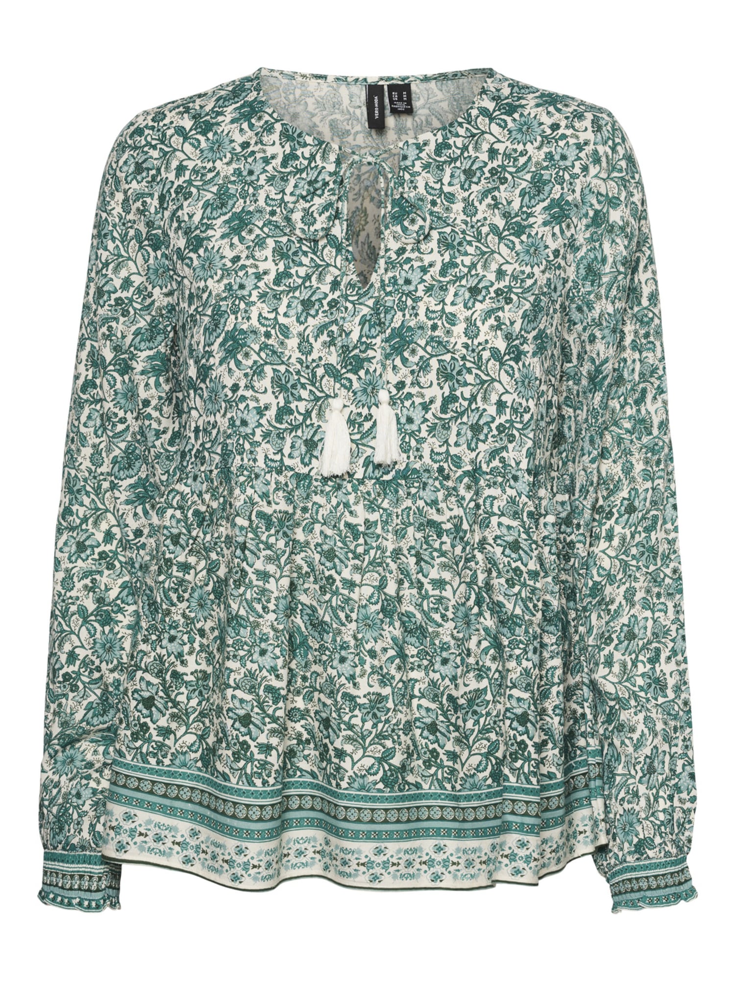 VERO MODA Bluza 'Sana'  siva / bela