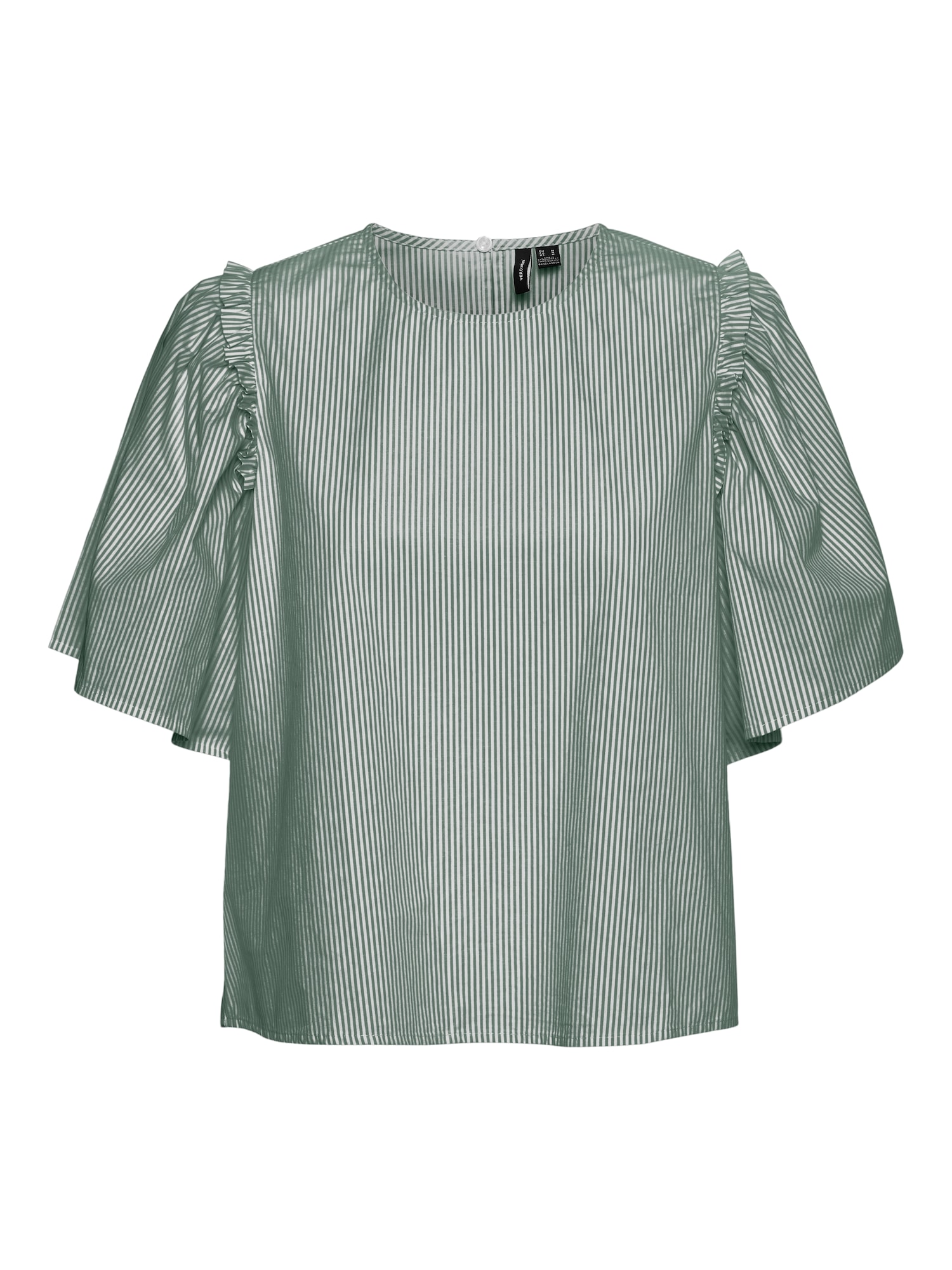 VERO MODA Bluza 'Simla'  kaki / bela