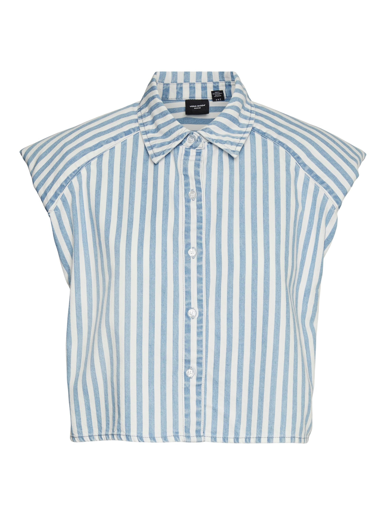 VERO MODA Bluza  modra / bela