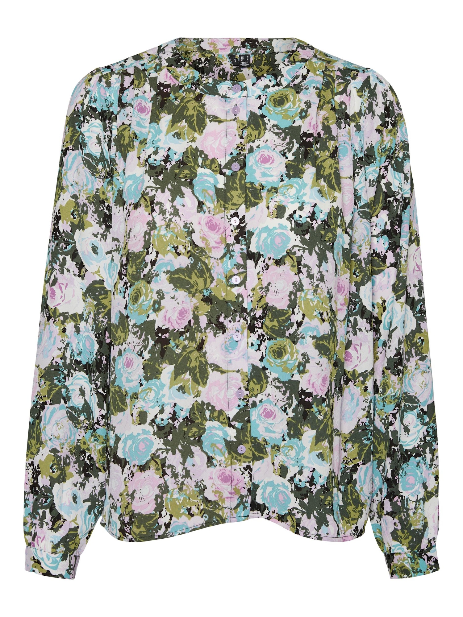 VERO MODA Bluza  svetlo modra / zelena / sivka / mešane barve